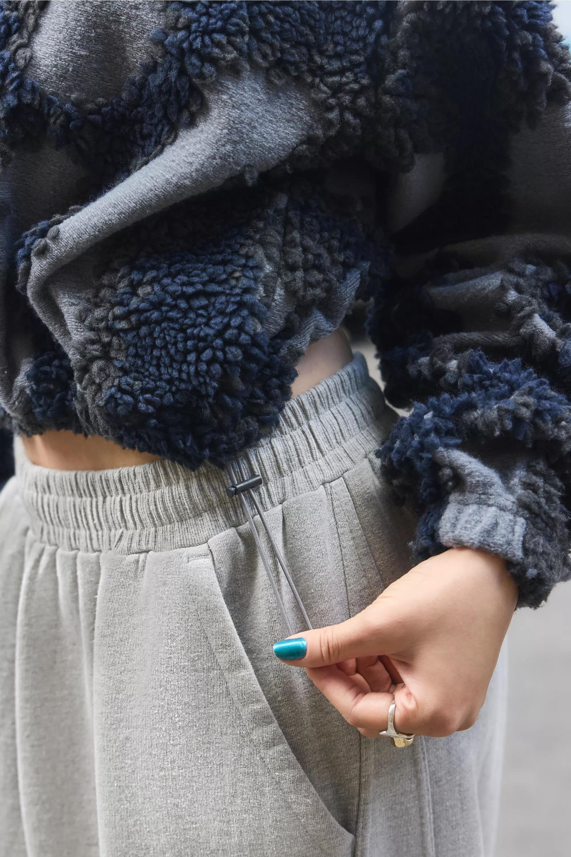 Navy iets frans... Textured Logo Hoodie, GR MOTIF, large image number 4