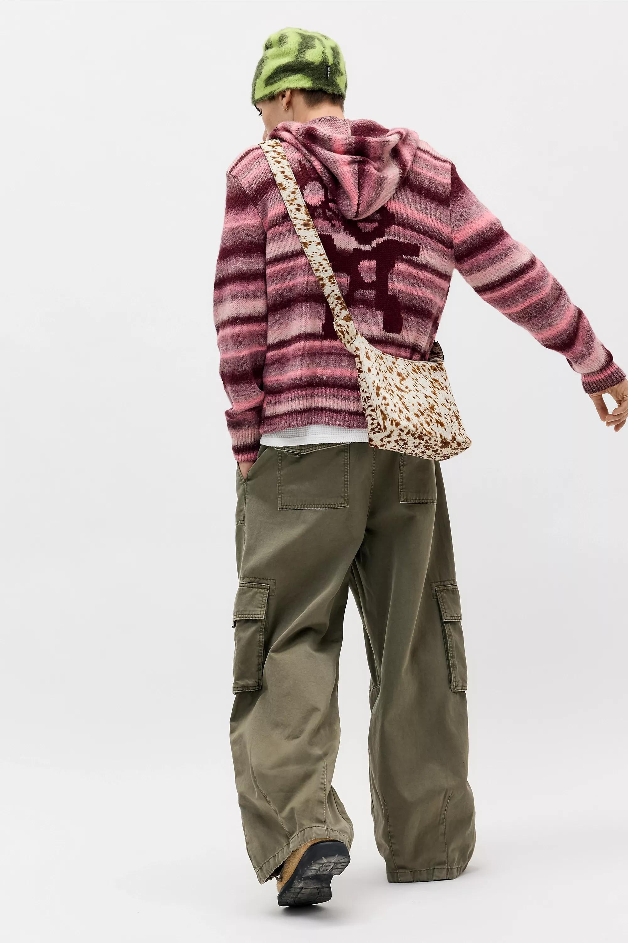 Pink Ayker Ombre Icon Knit Hoodie, PINK, medium