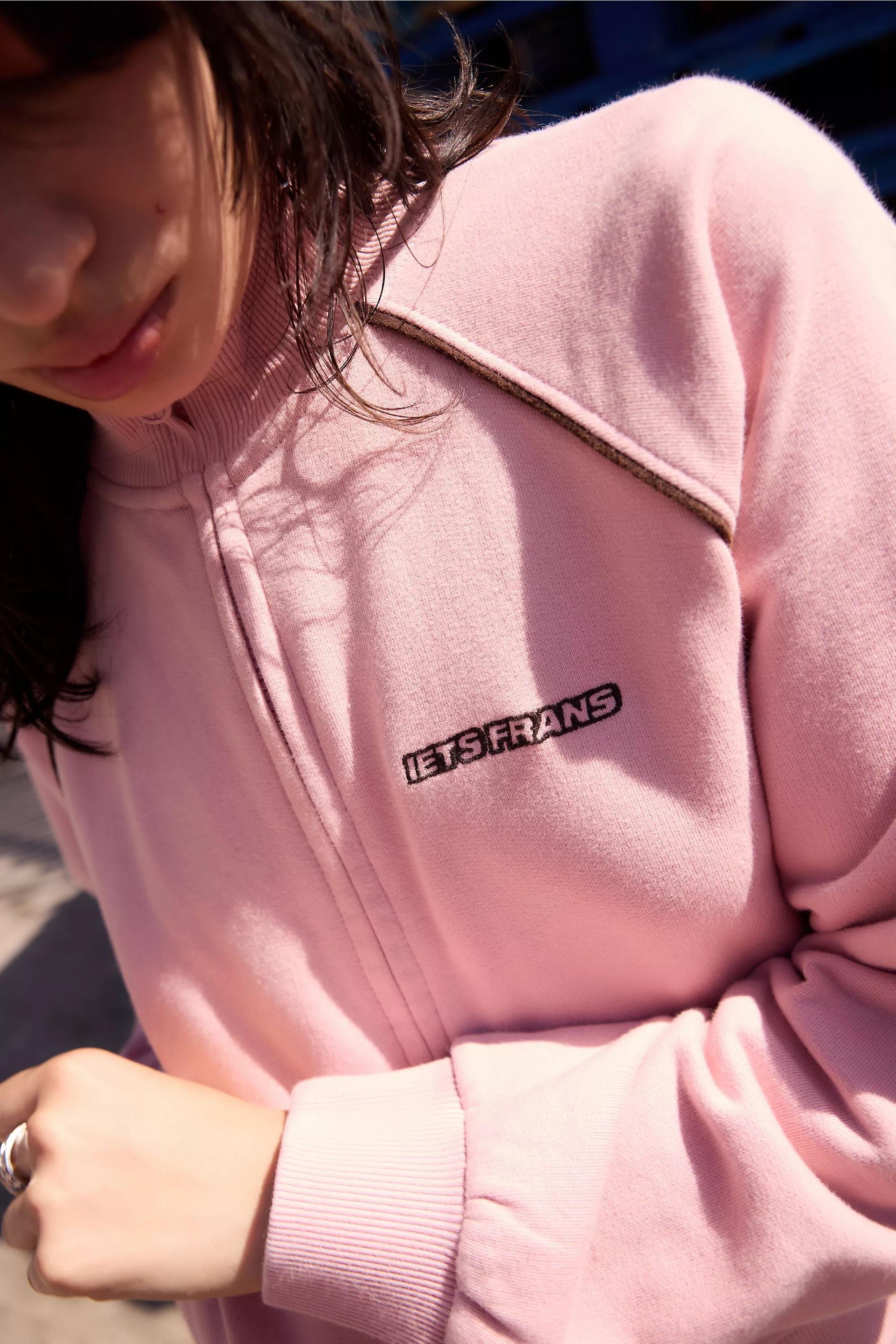 Pink iets frans... Ally Shrunken Track Top, M PNK, large image number 2