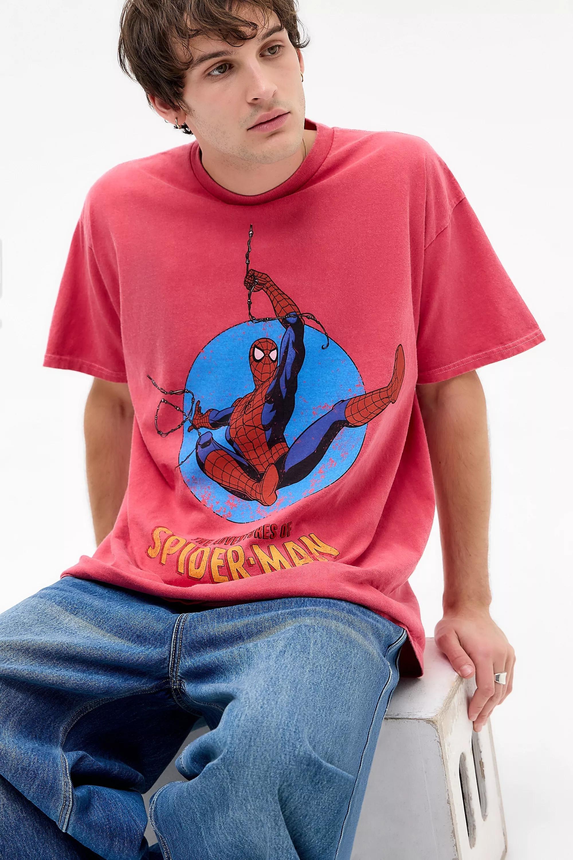 Red Uo Printed T-Shirt, RED, medium