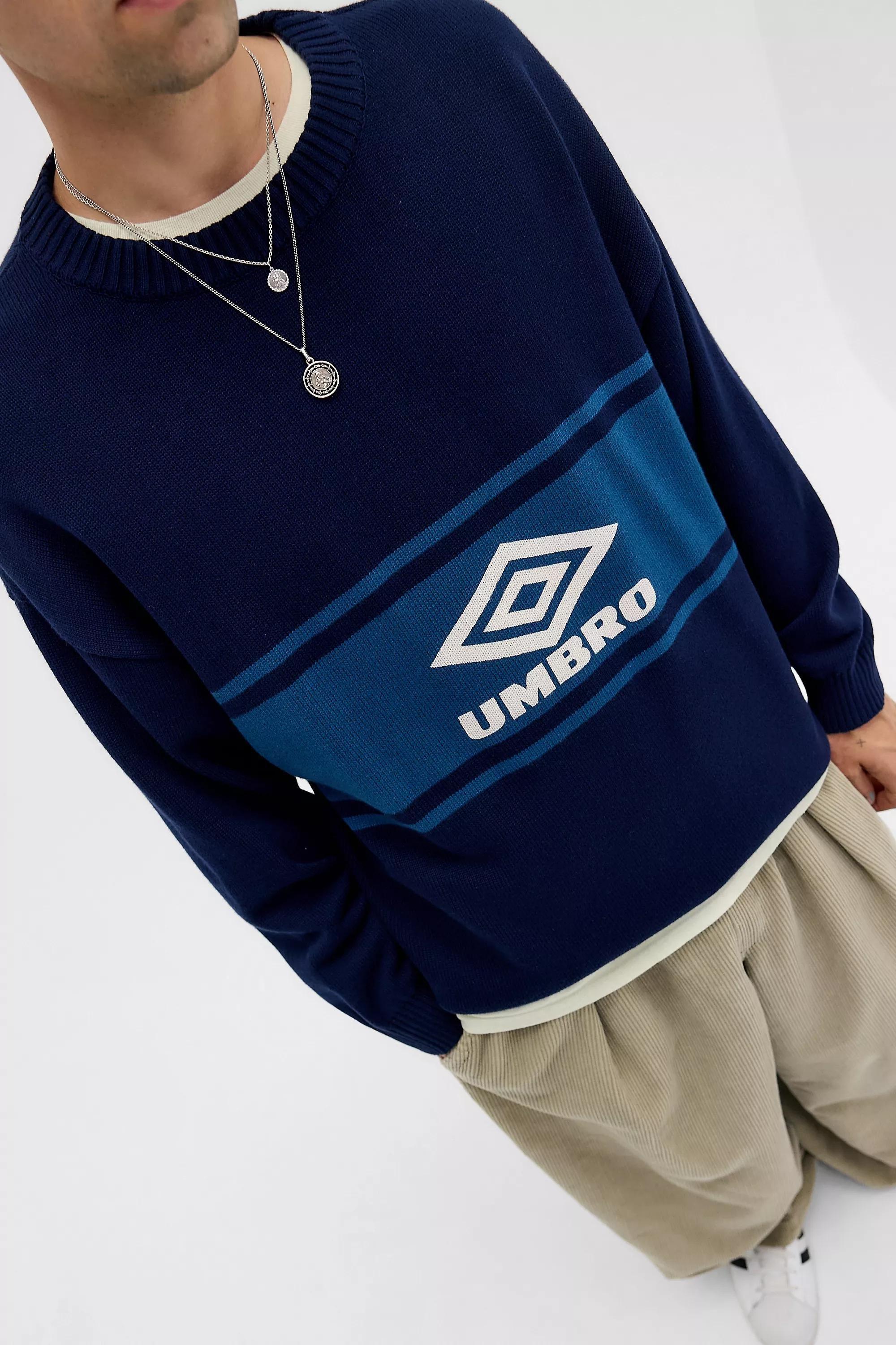 Navy Umbro Uo Logo Knit Jumper, NAVY, large image number 0