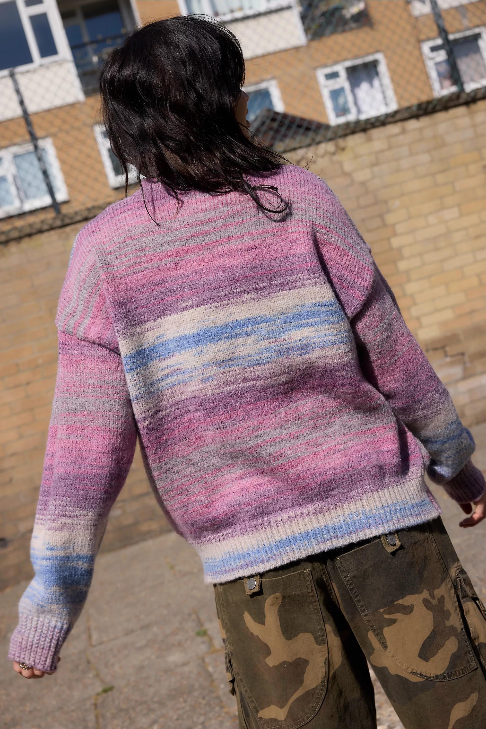 PINK Daisy Street Pink Space Dye Knit Jumper, PINK, large image number 3