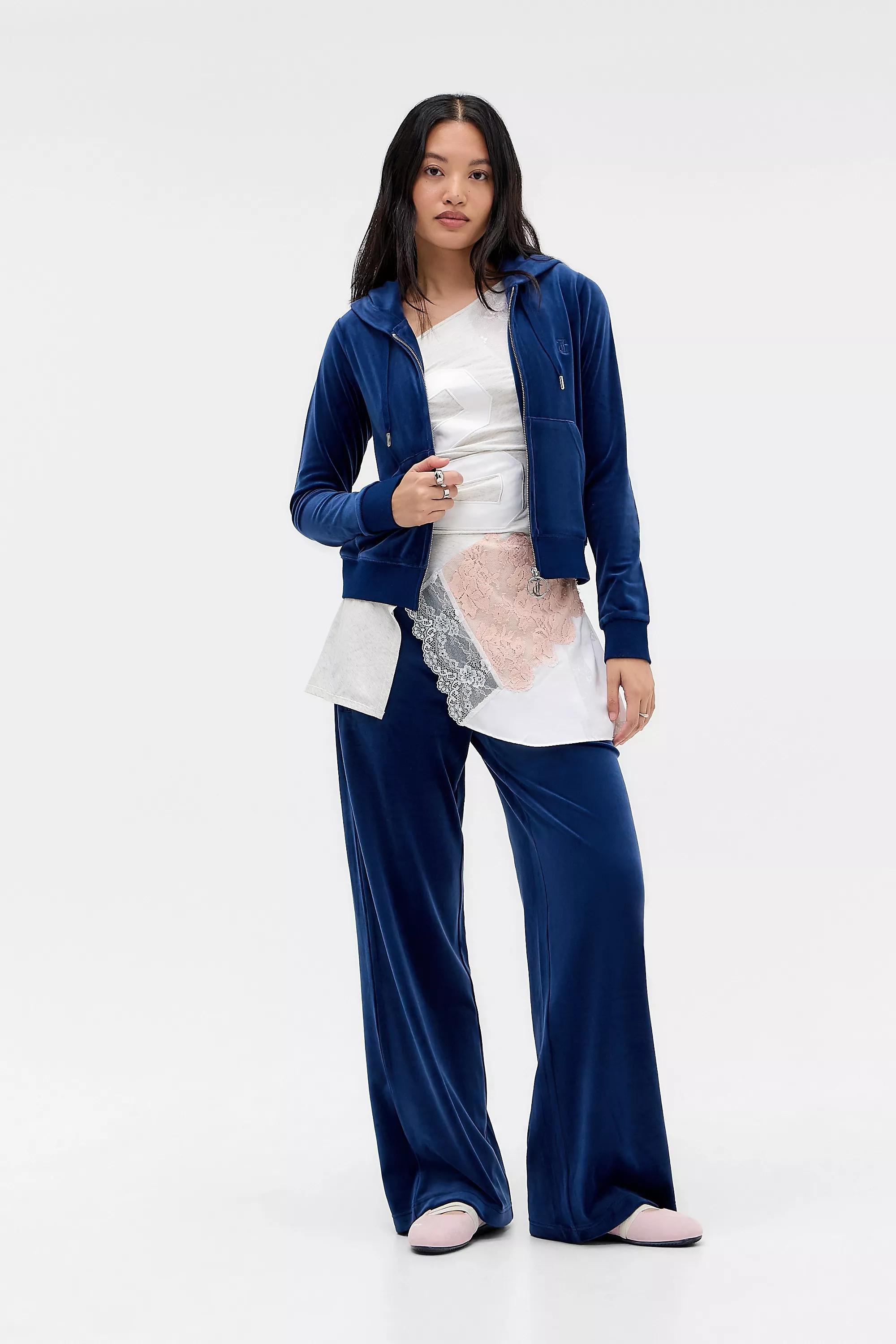 Blue Juicy Couture Ida Wide Leg Joggers, BLUE, large image number 4