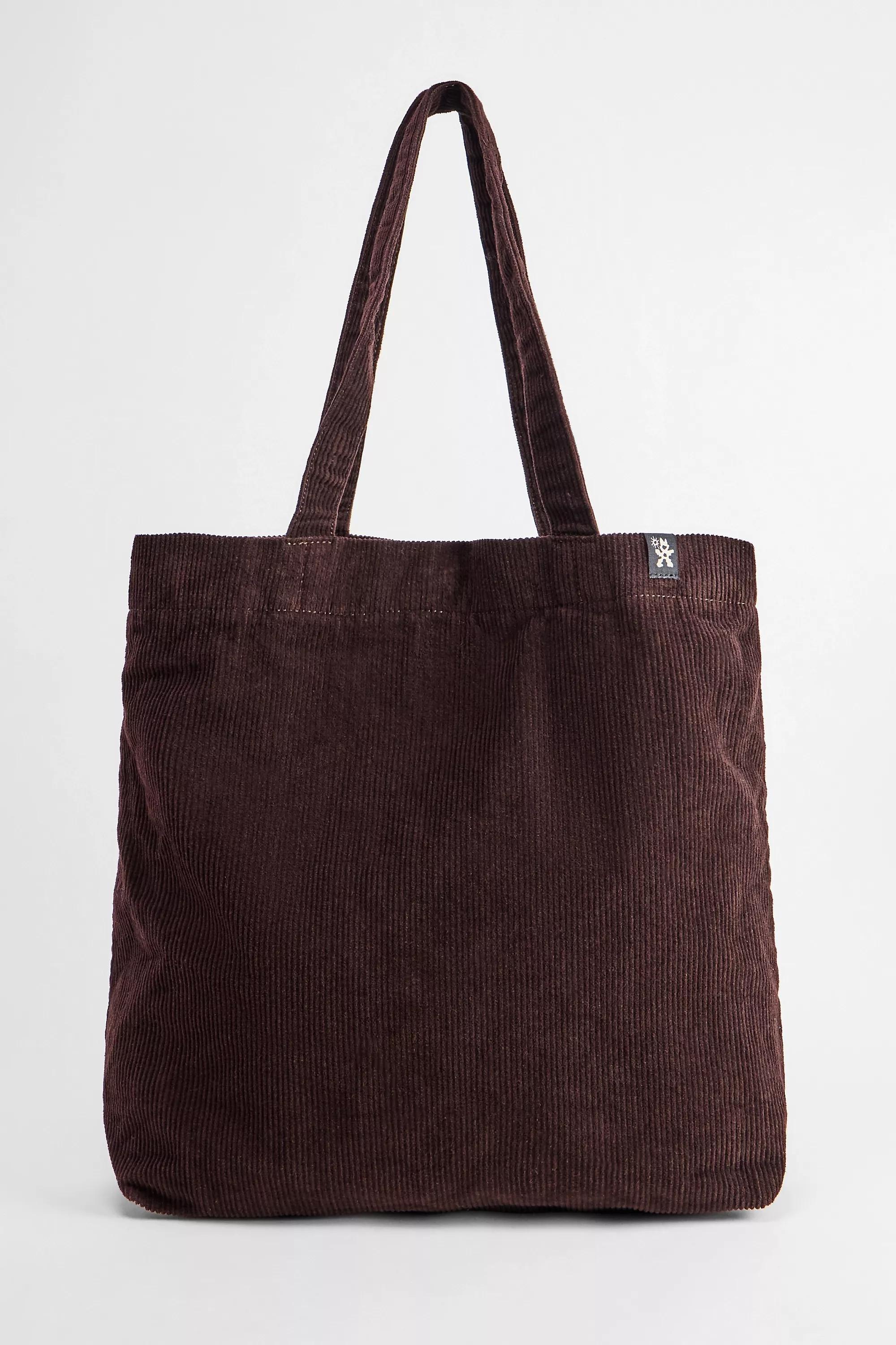 BROWN Ayker Brown Corduroy Tote Bag, BRN, medium