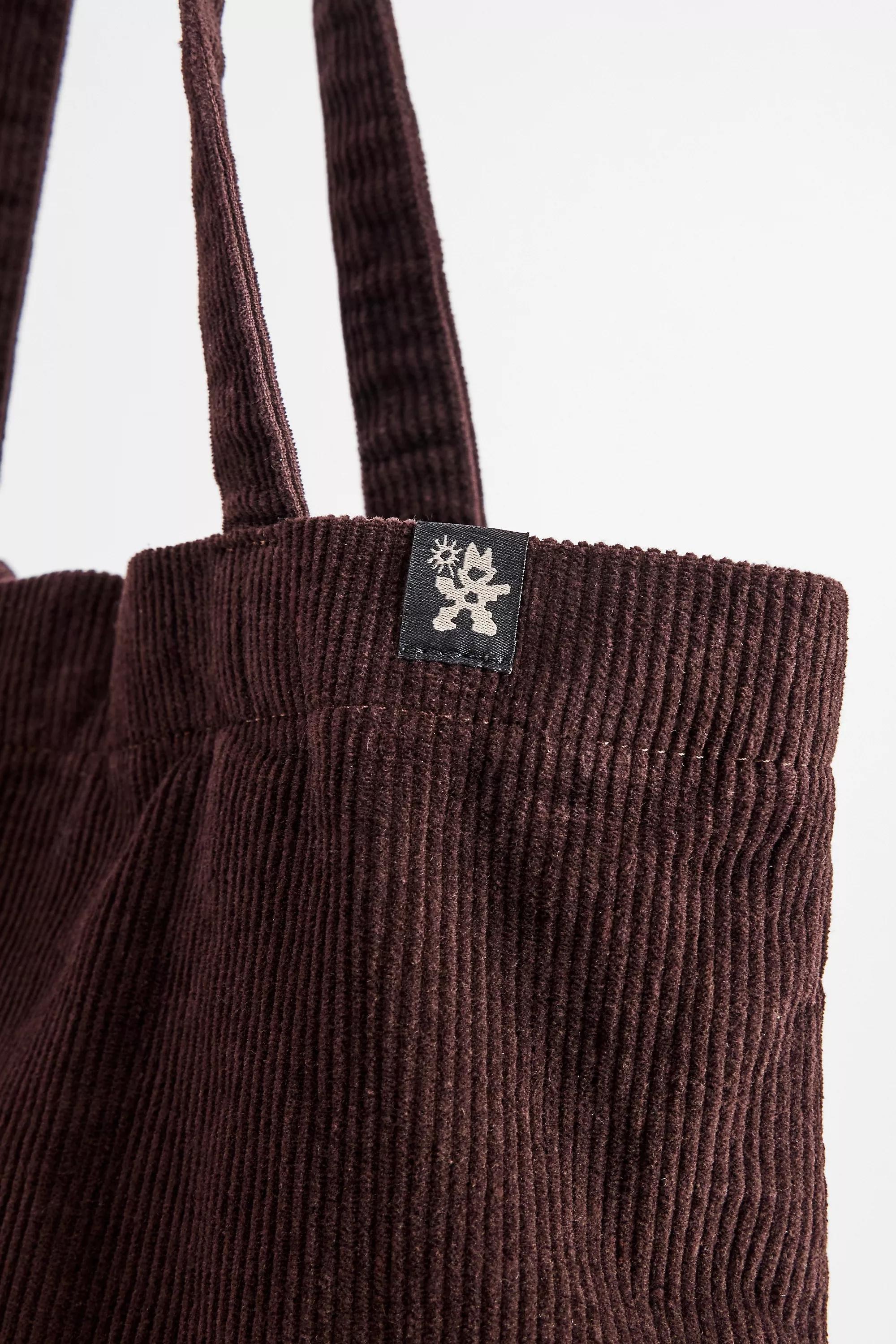 BROWN Ayker Brown Corduroy Tote Bag, BRN, medium