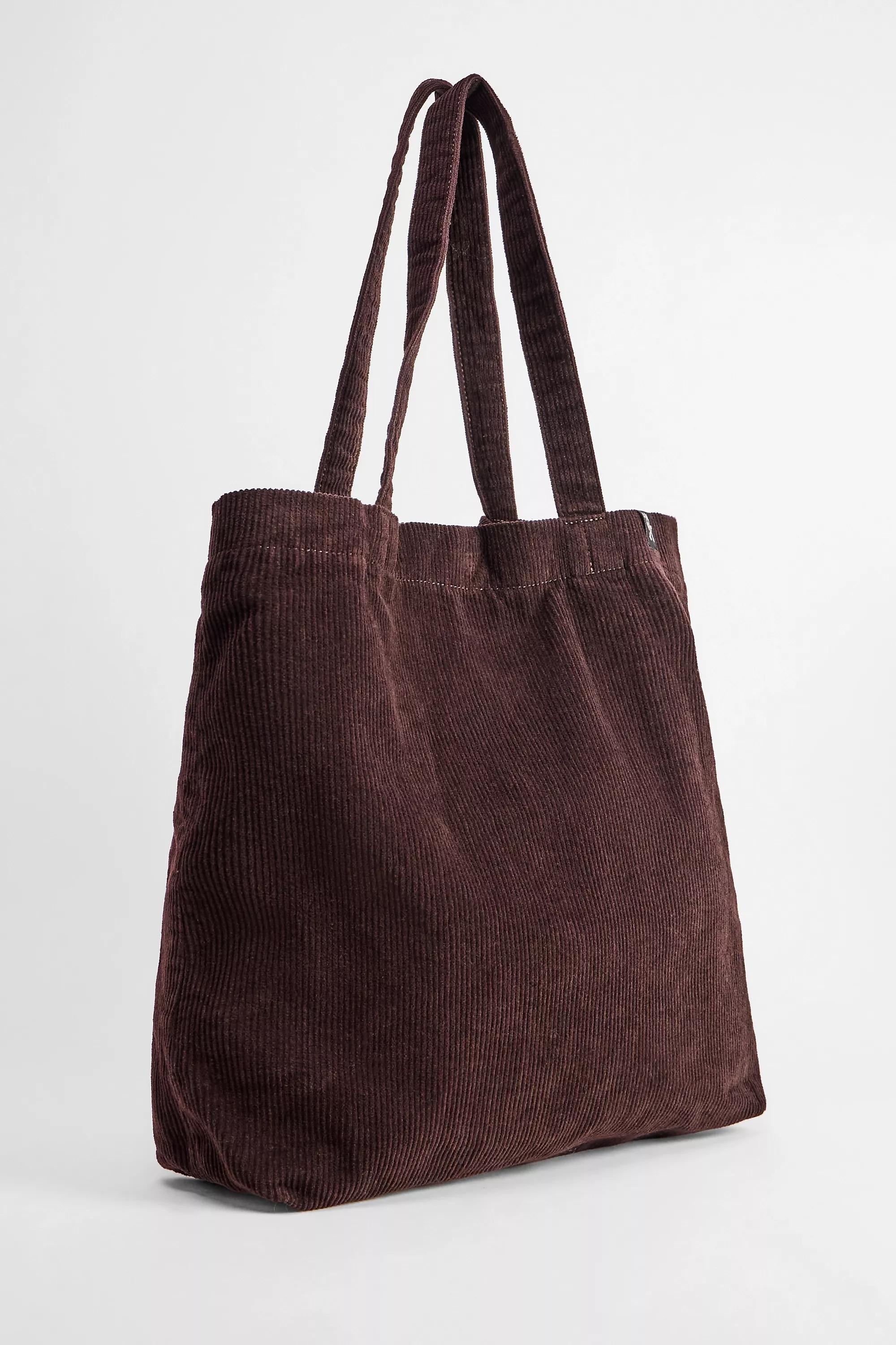 BROWN Ayker Brown Corduroy Tote Bag, BRN, large image number 2