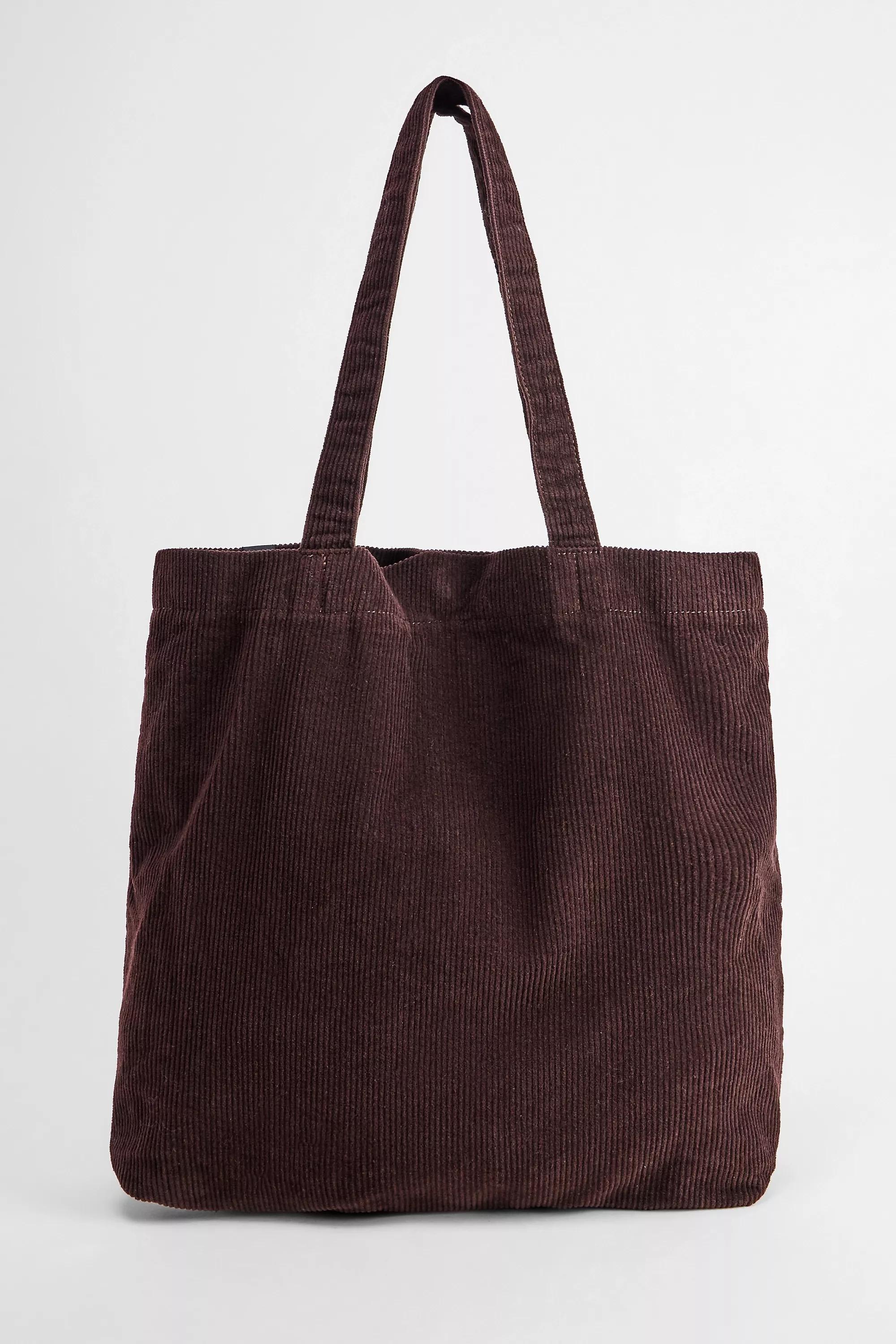 BROWN Ayker Brown Corduroy Tote Bag, BRN, large image number 3