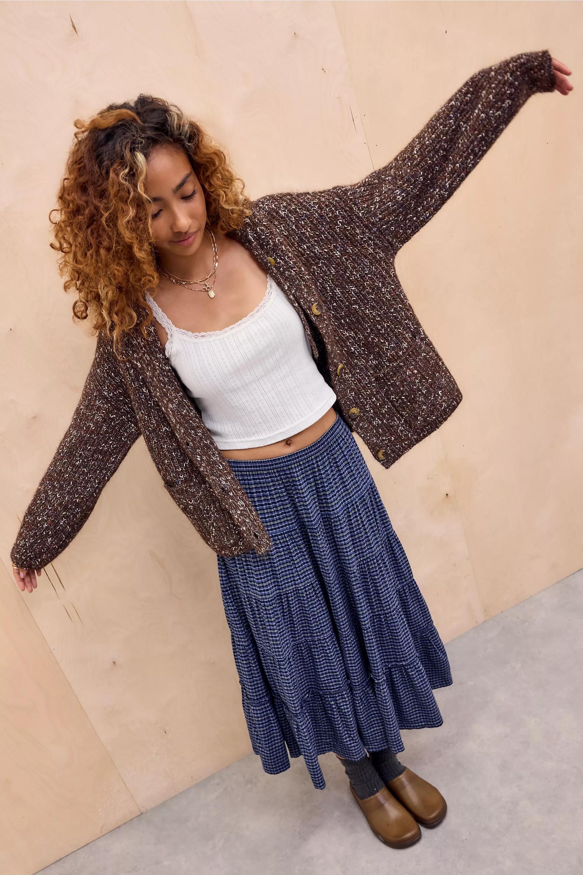 Brown Uo Jude Nep Hoodie, BRN, large image number 4