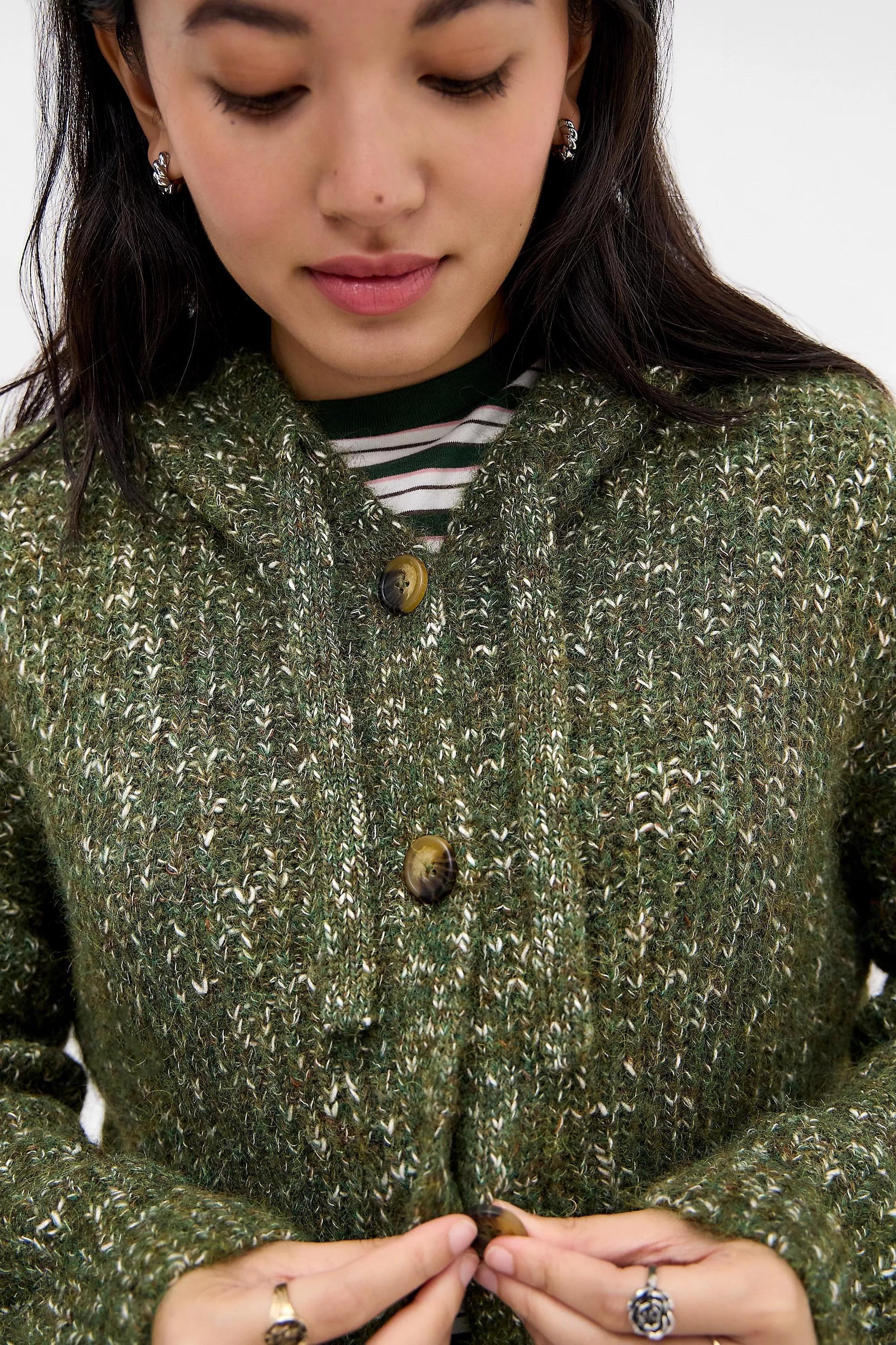 Khaki Uo Jude Nep Hoodie, KHAKI, large image number 0