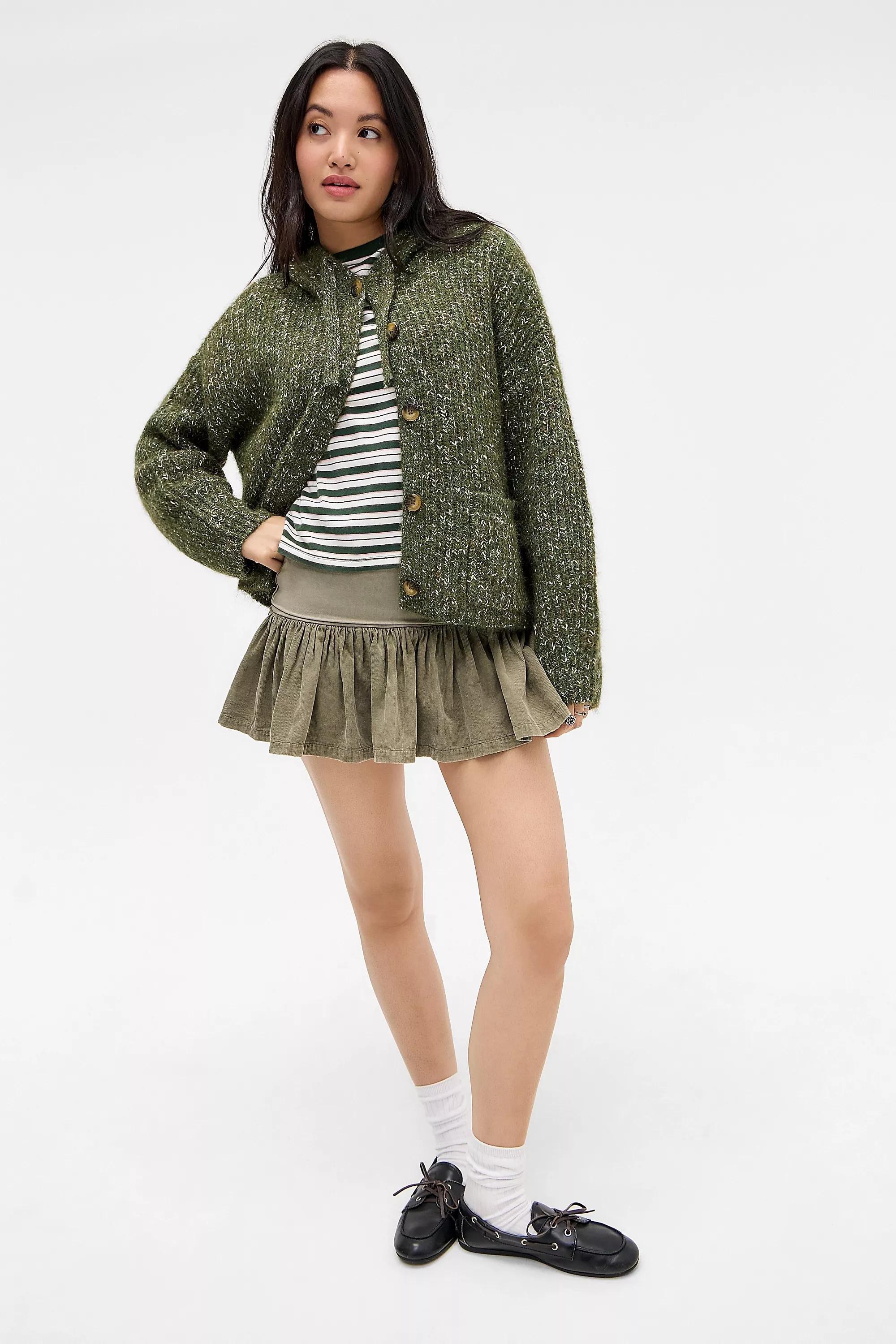 Khaki Uo Jude Nep Hoodie, KHAKI, large image number 2