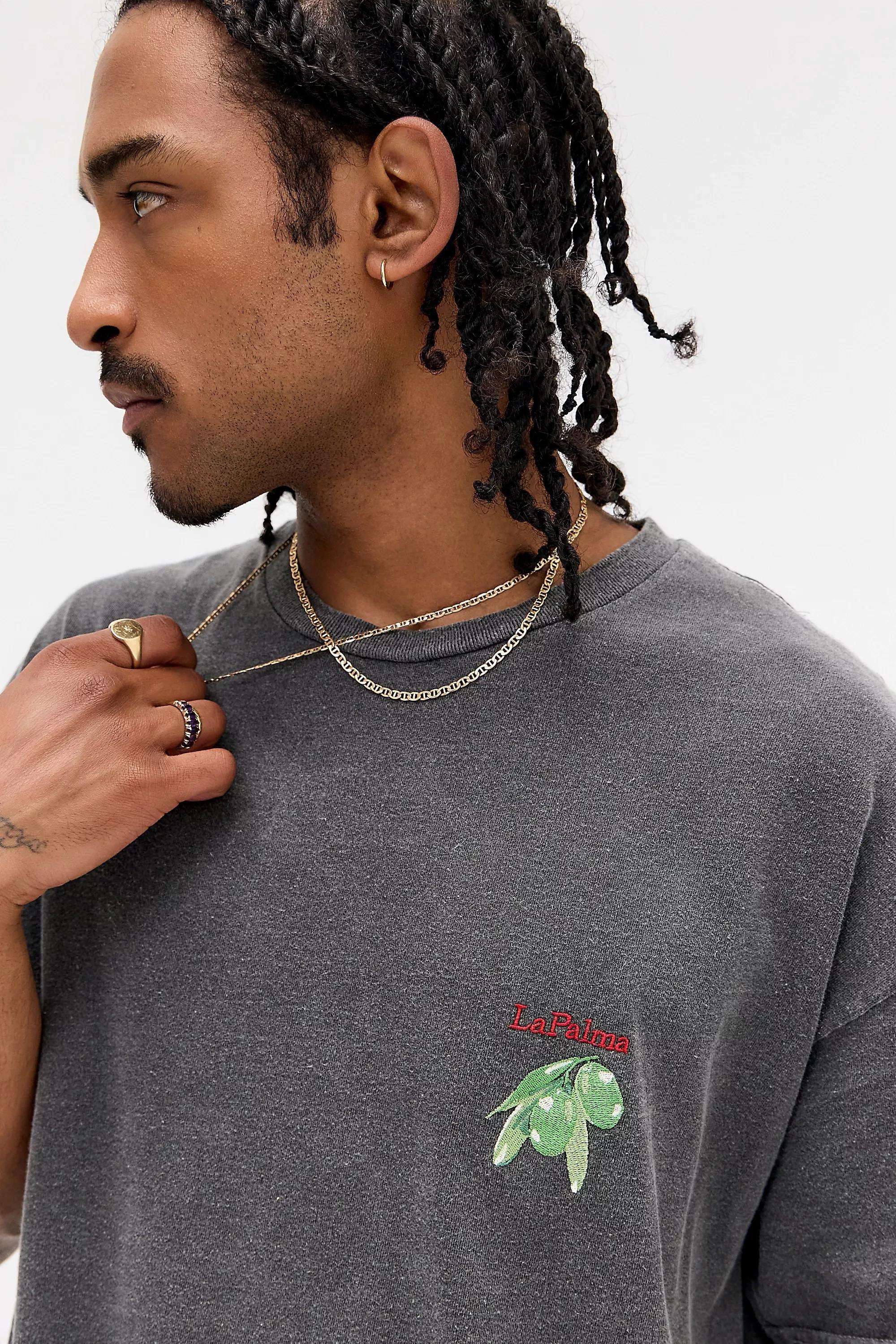 Black Uo Printed T-Shirt, BLK, medium