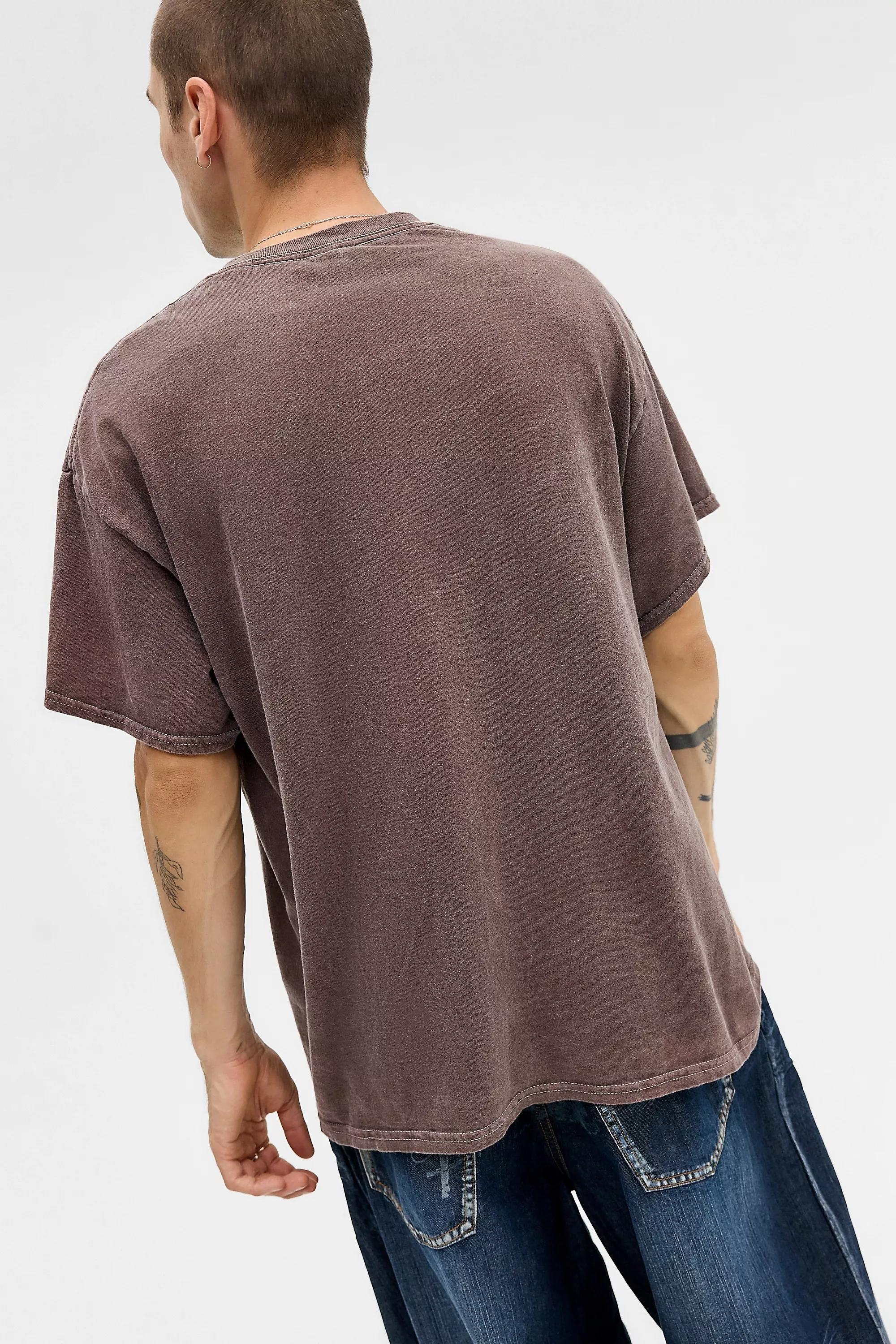 Brown Uo Printed T-Shirt, BRN, large image number 3