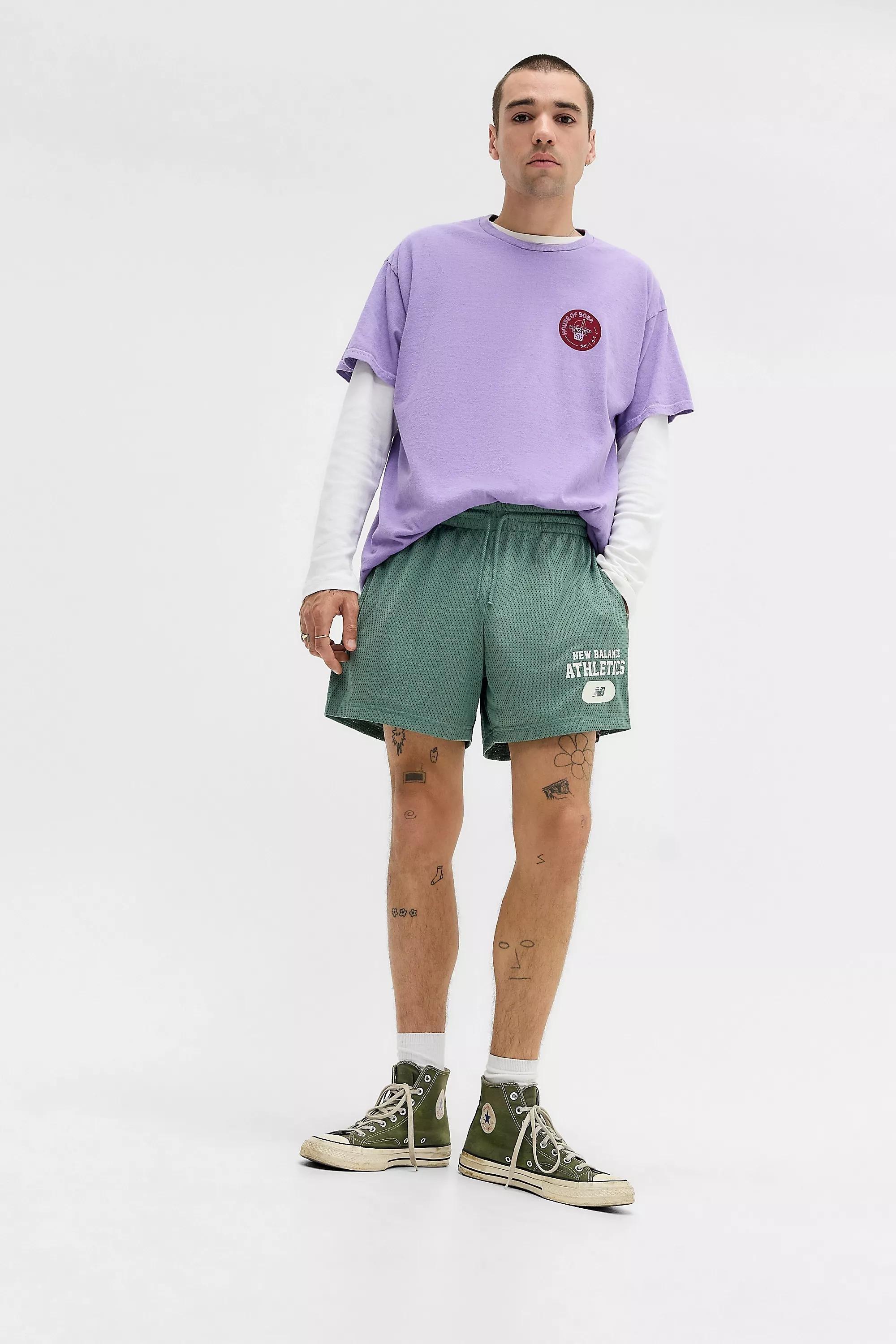 Purple Uo Printed Short Sleeve T-Shirt, , large image number 1