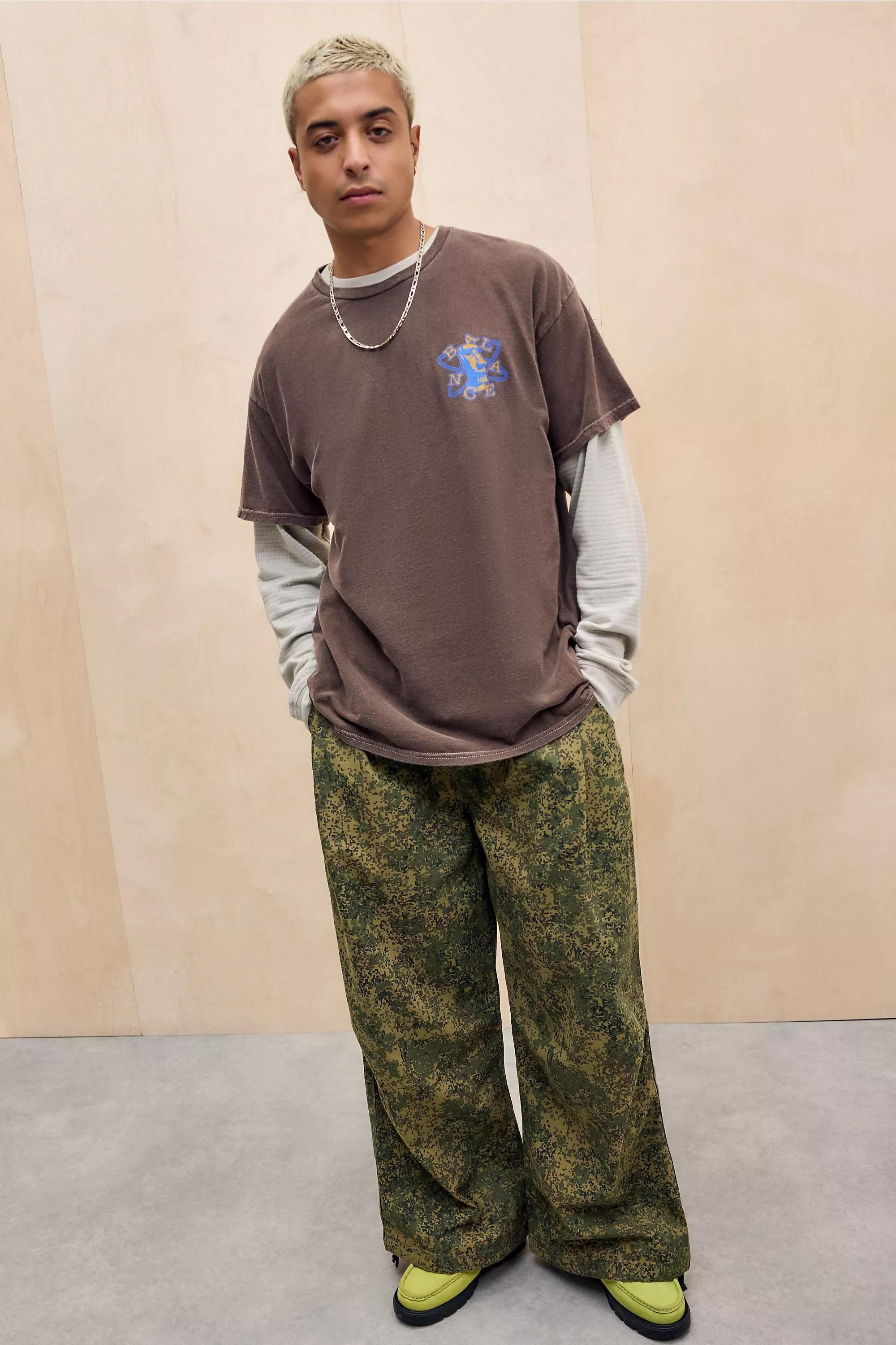 Brown Uo Printed T-Shirt, BRN, large image number 2