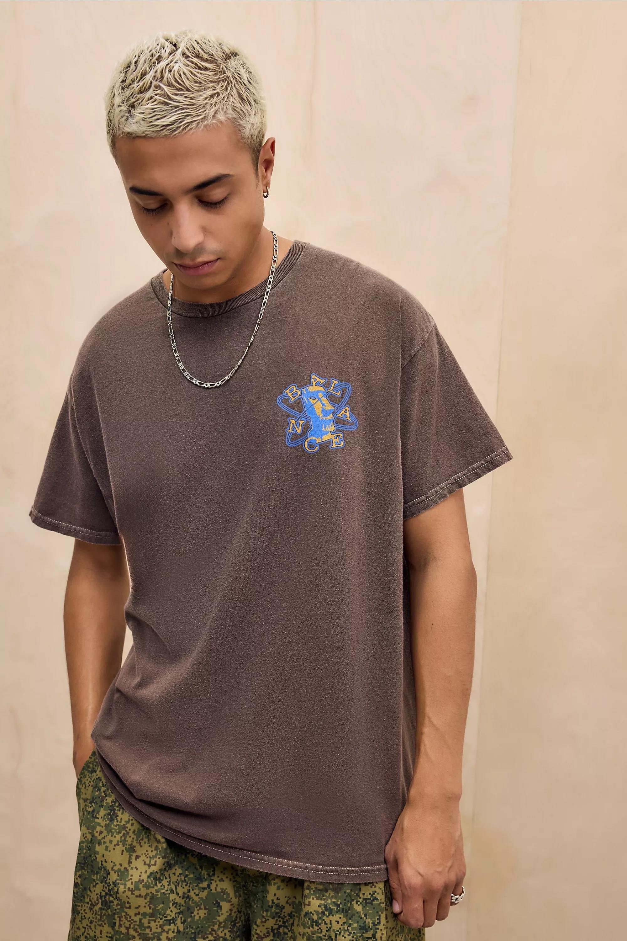 Brown Uo Printed T-Shirt, BRN, large image number 3