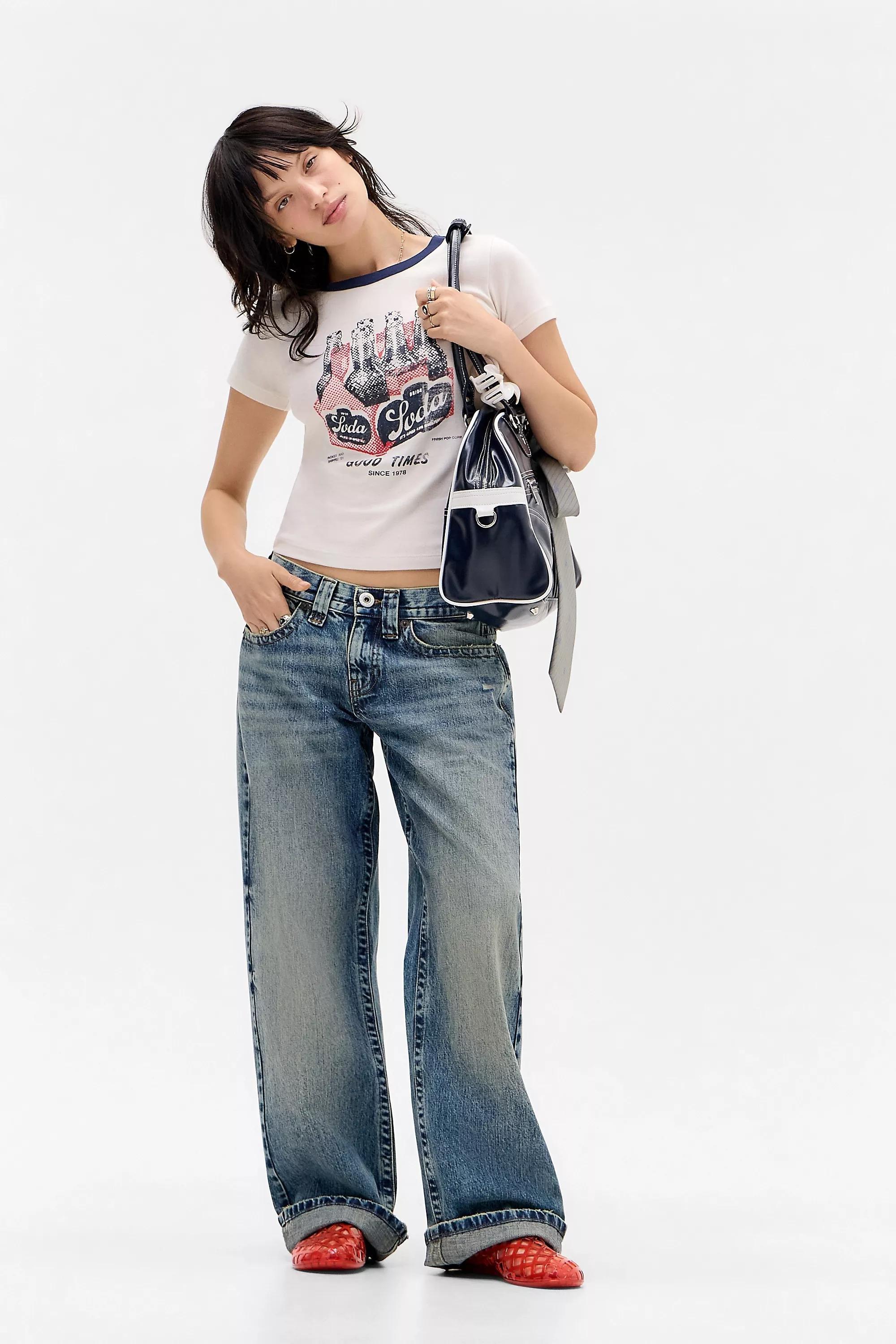 White Uo Soda Printed T-Shirt, WHT, large image number 2