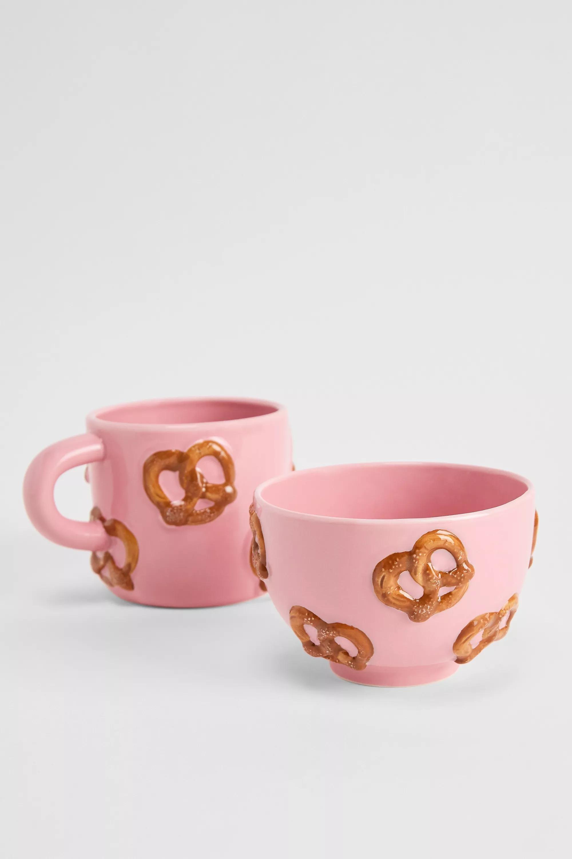 Pink Pretzel Bowl, PINK, large image number 3