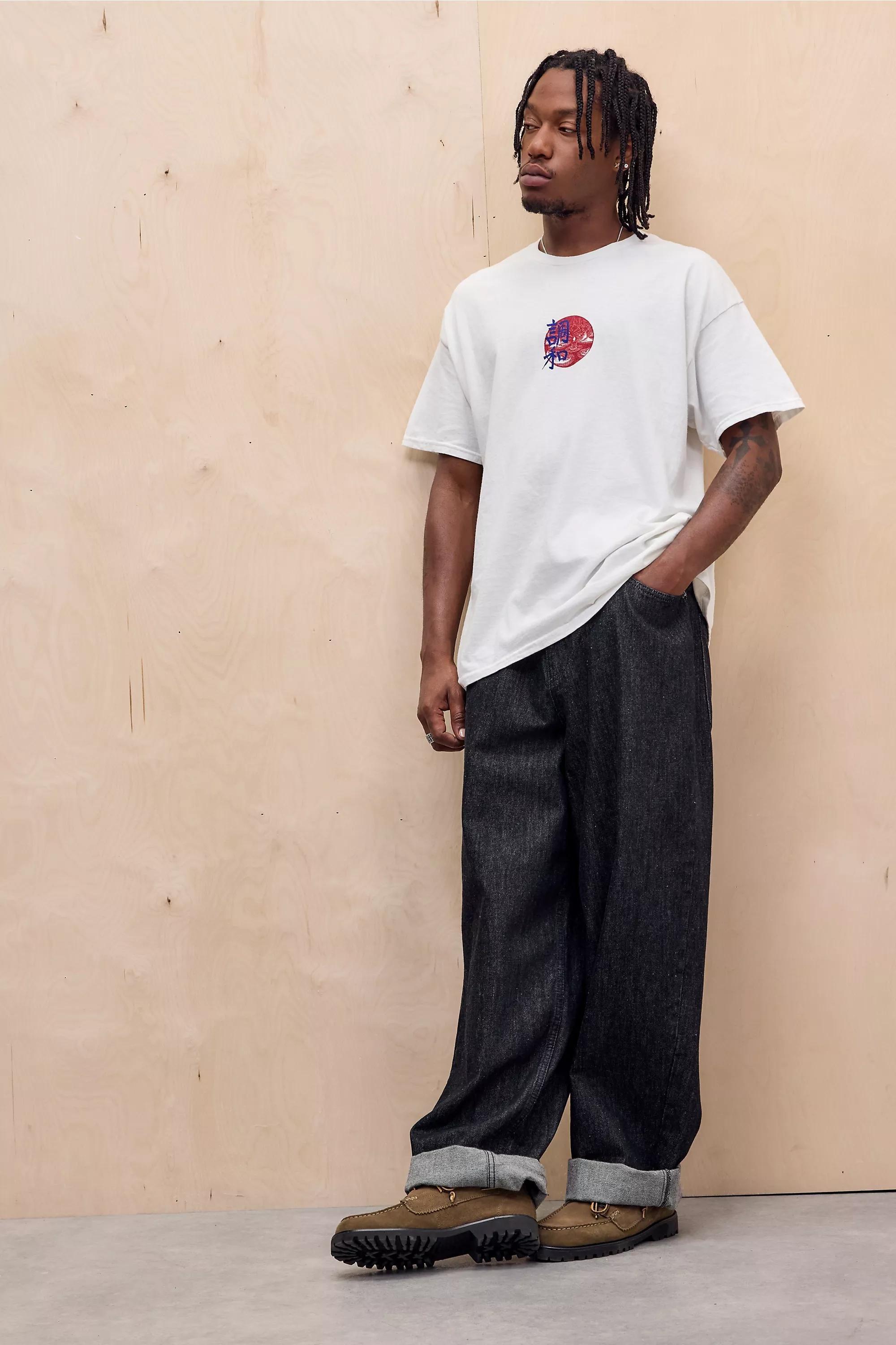 White Uo Relaxed Printed T-Shirt, WHT, large image number 3