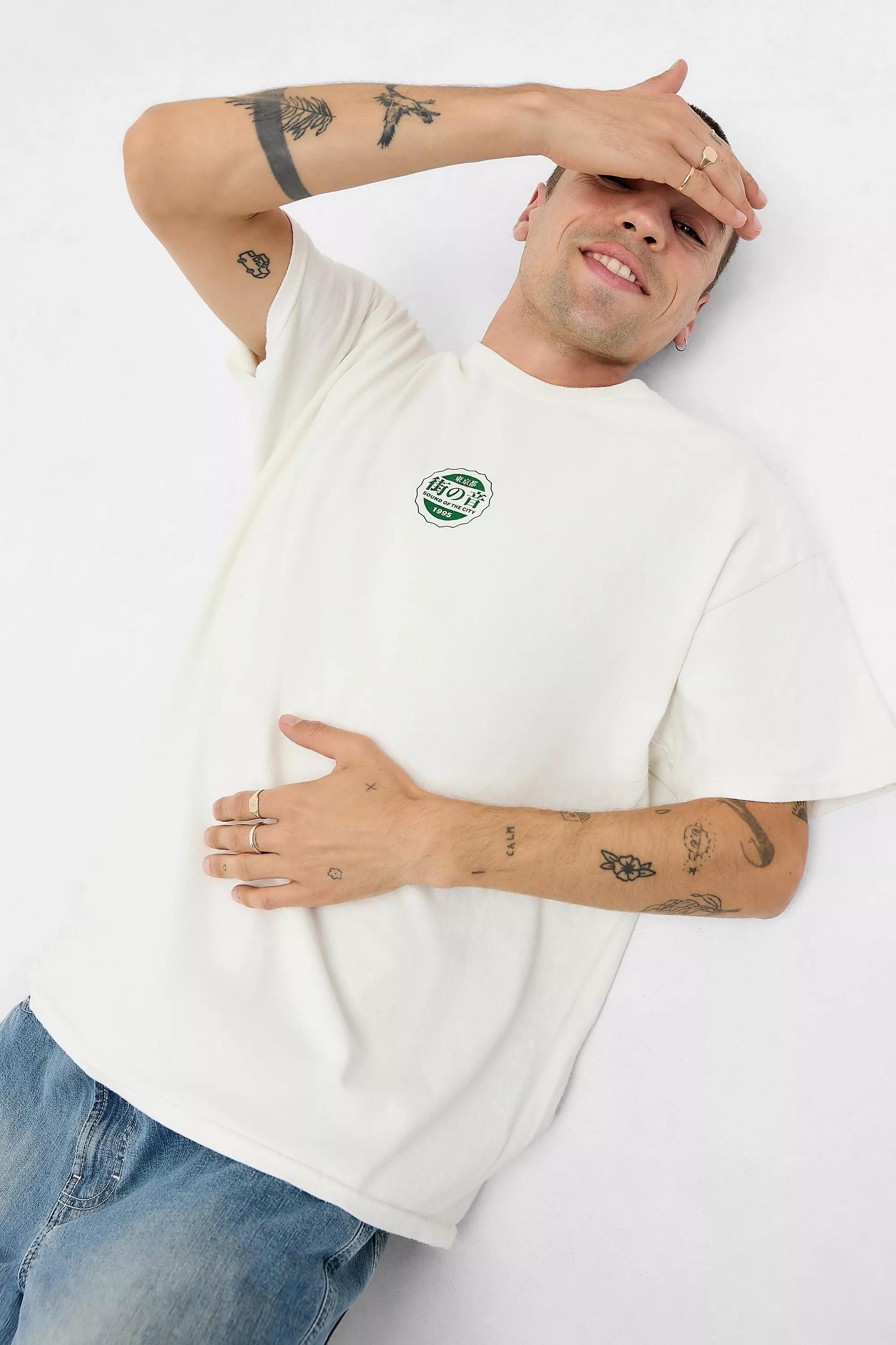 White Uo Printed T-Shirt, , large image number 1