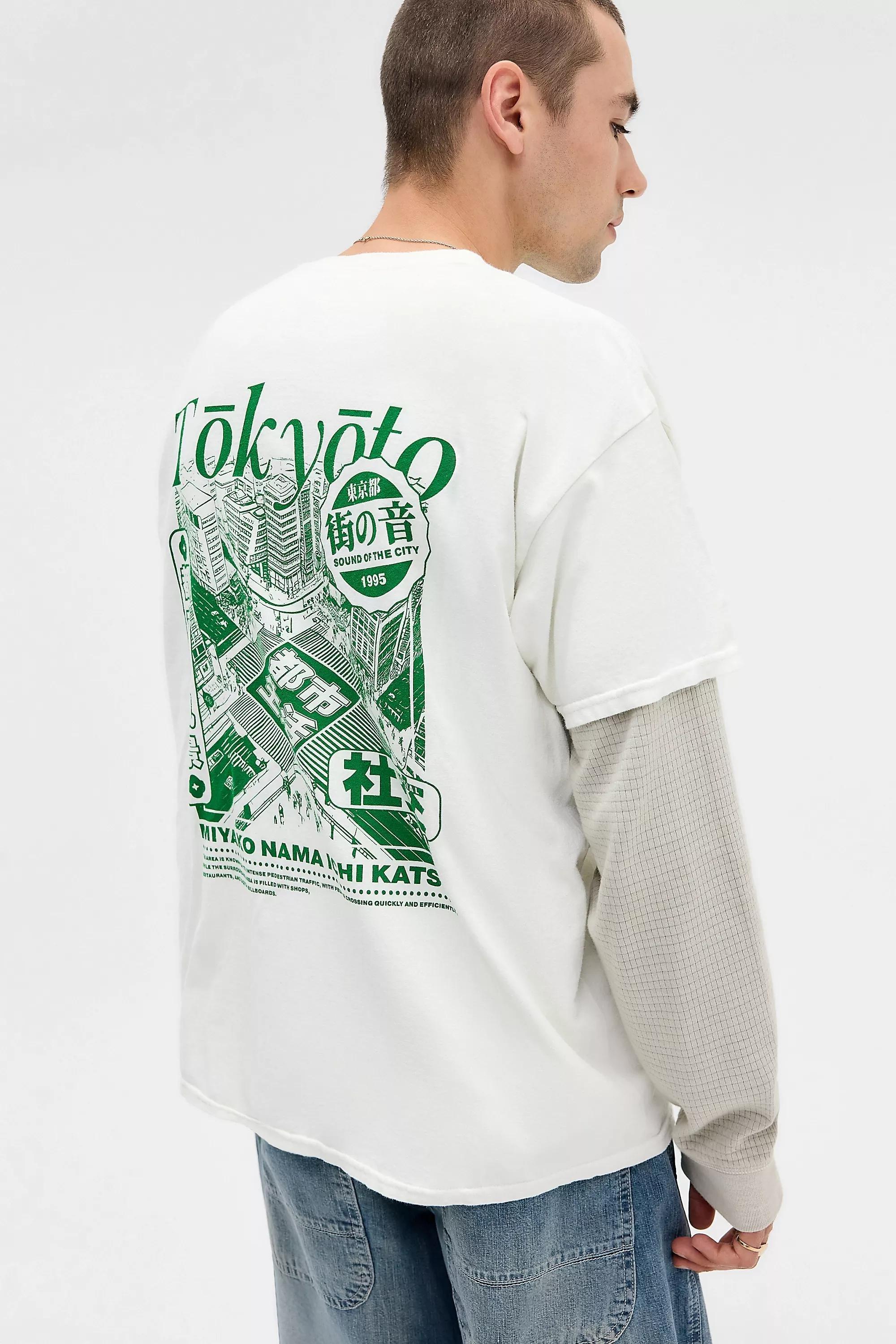 White Uo Printed T-Shirt, , large image number 3
