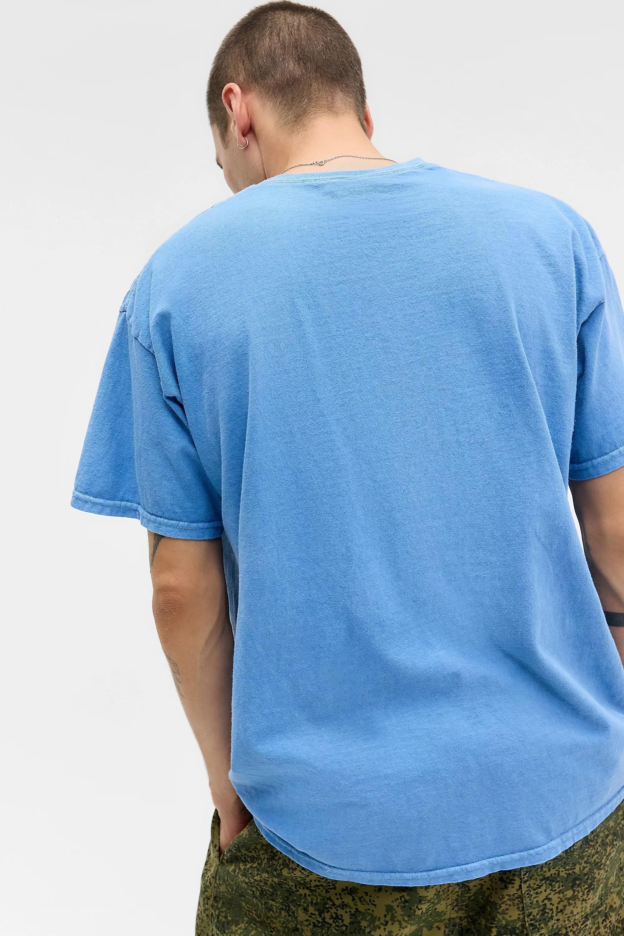 Blue Uo Printed T-Shirt, BLUE, large image number 3