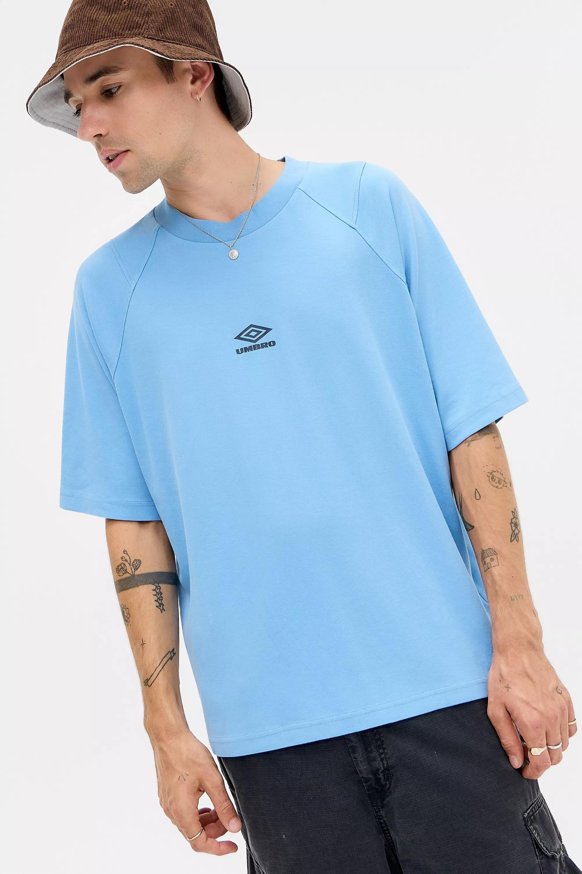 Blue Umbro Vista Washed T-Shirt, BLUE, large image number 0