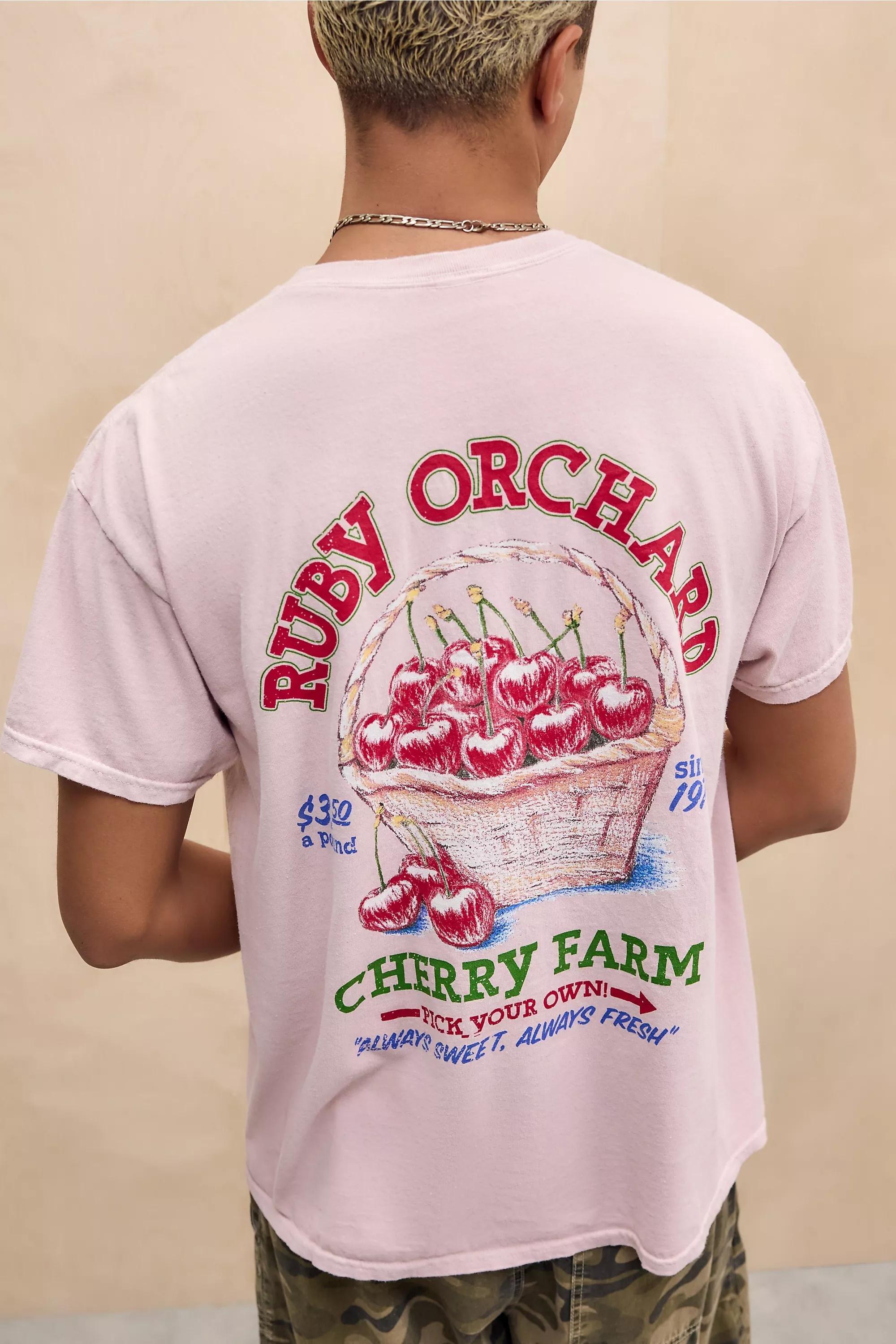 Pink Uo Printed T-Shirt, PINK, medium