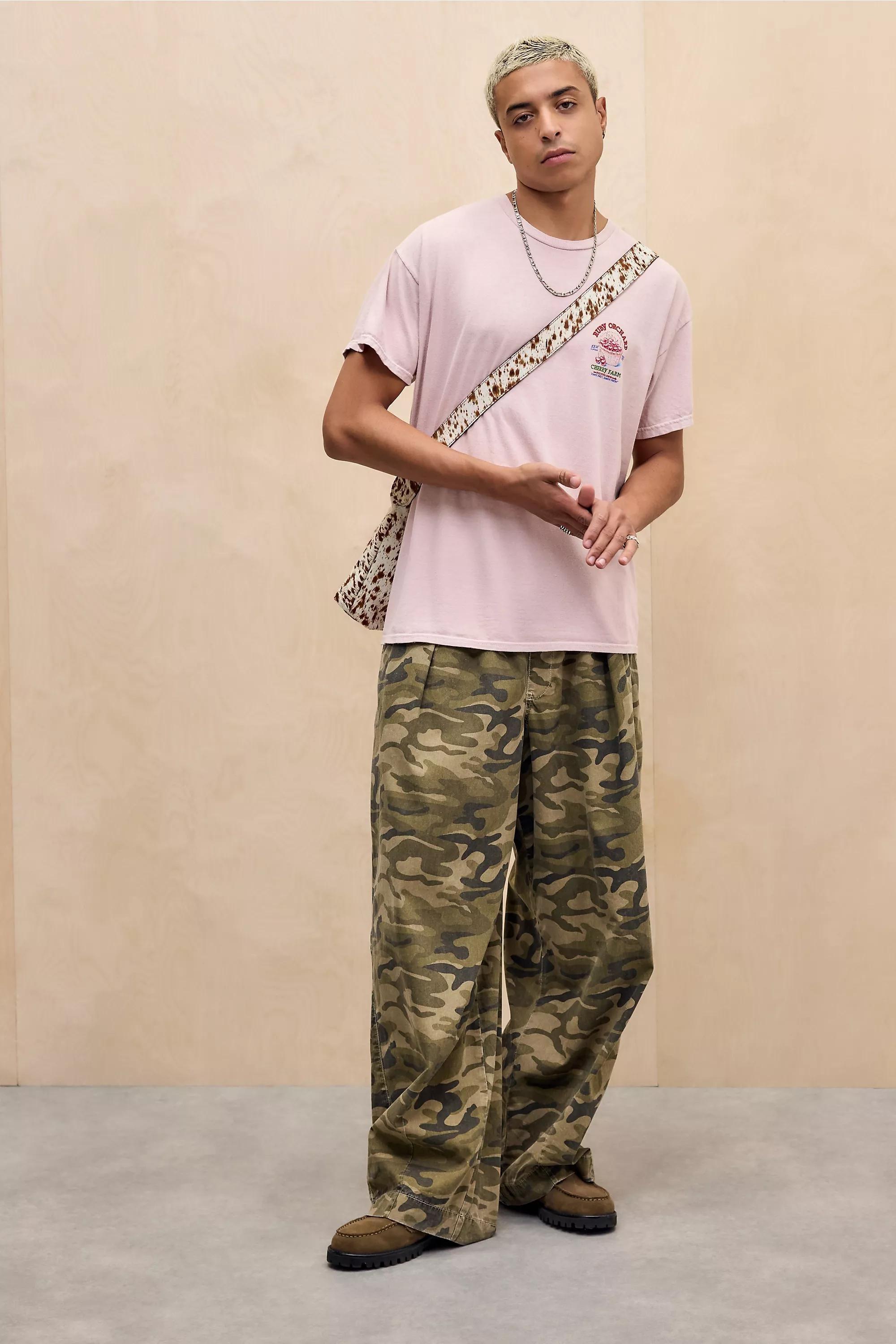 Pink Uo Printed T-Shirt, PINK, medium