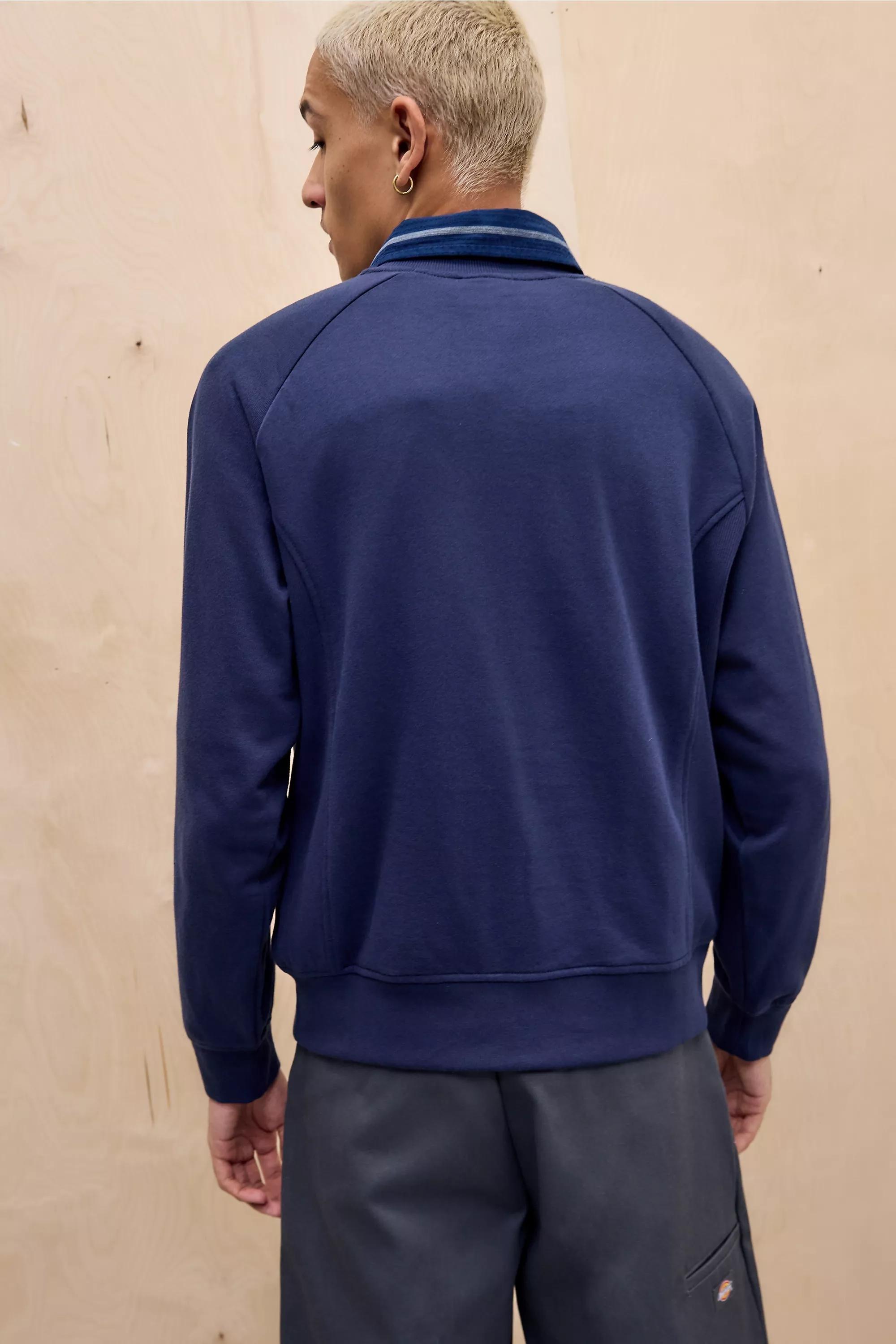 Navy Iconic Long Sleeve Sweatshirt, NAVY, large image number 3