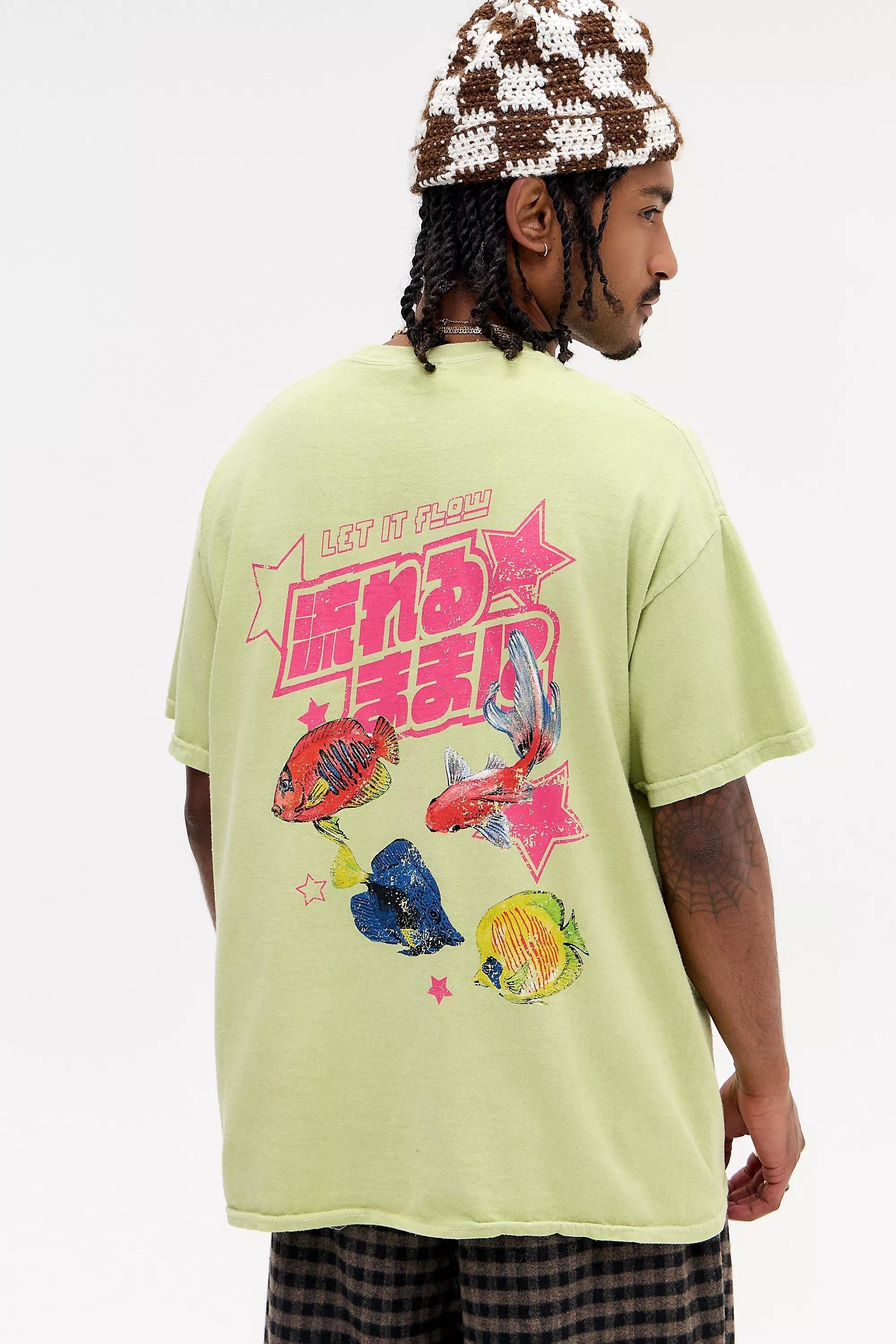 Green Uo Printed T-Shirt, , large image number 0