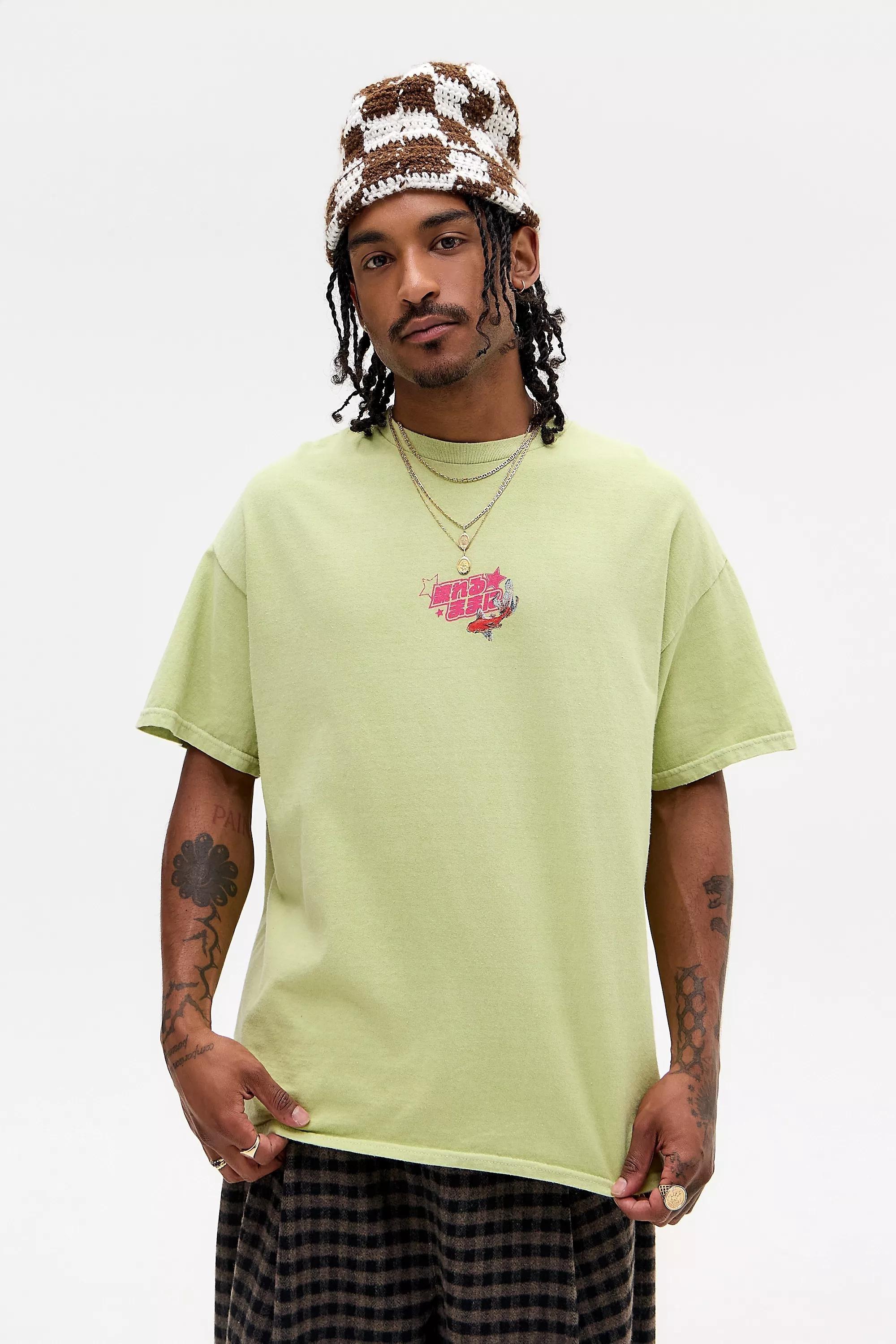 Green Uo Printed T-Shirt, , large image number 1
