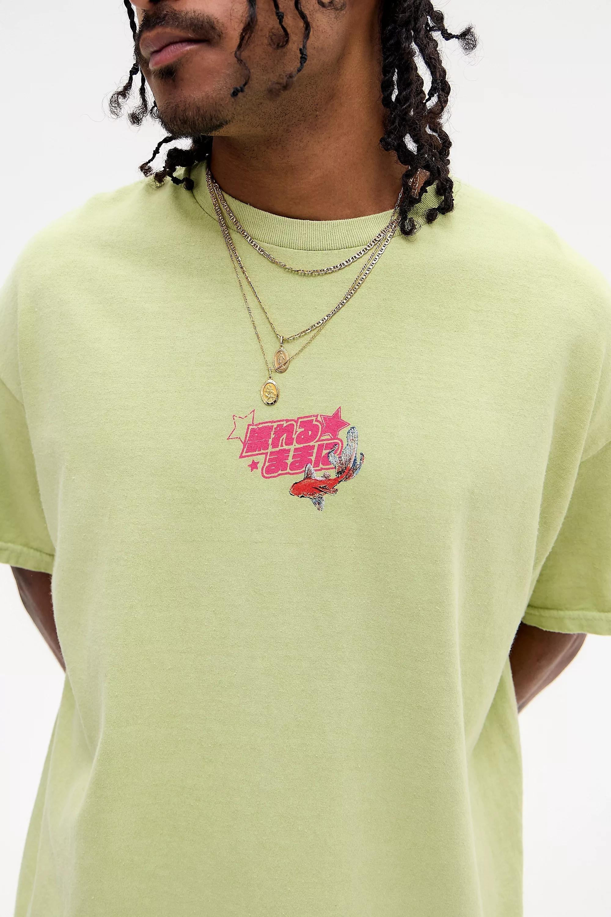 Green Uo Printed T-Shirt, , large image number 3