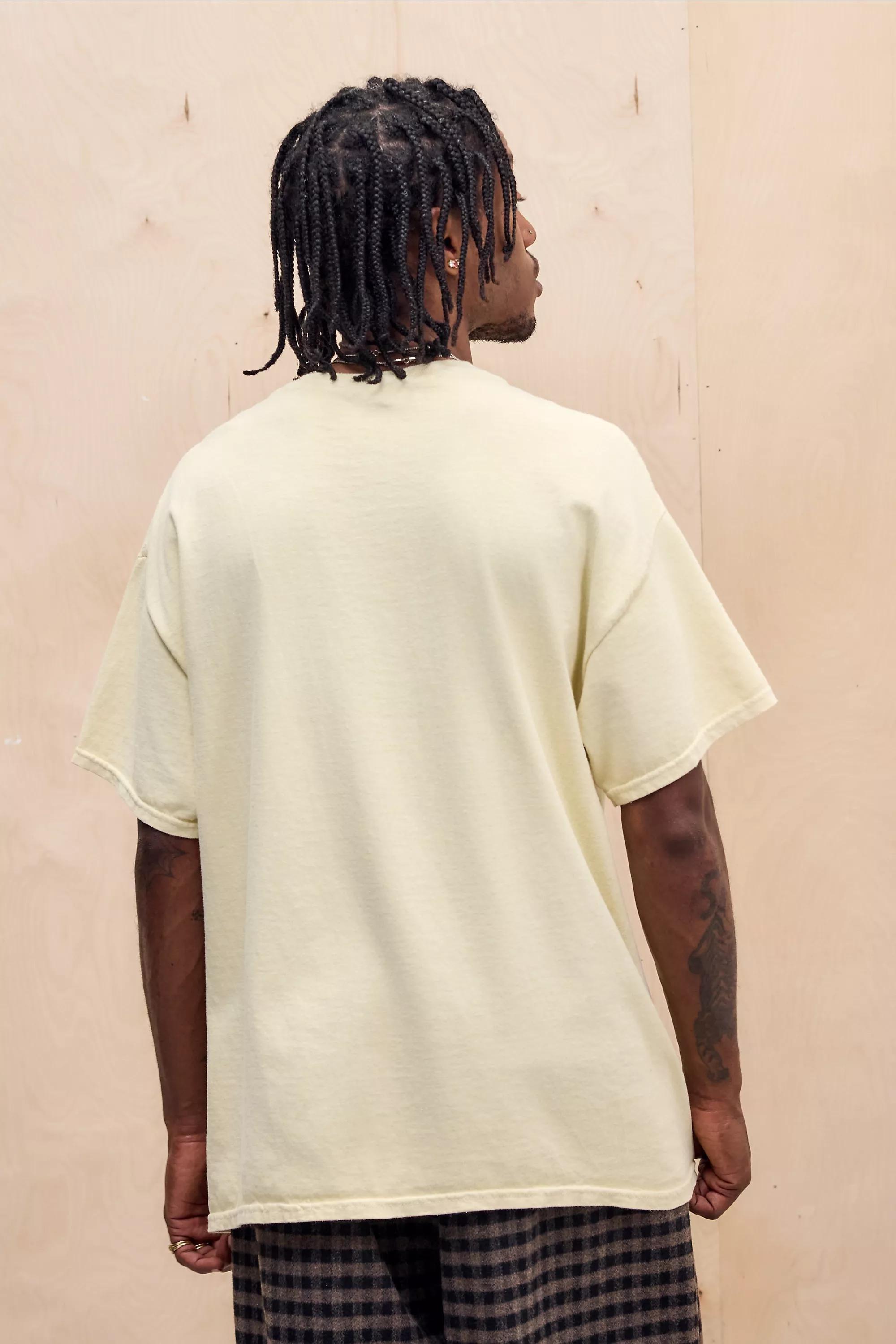 Yellow Uo Printed T-Shirt, YEL, large image number 3