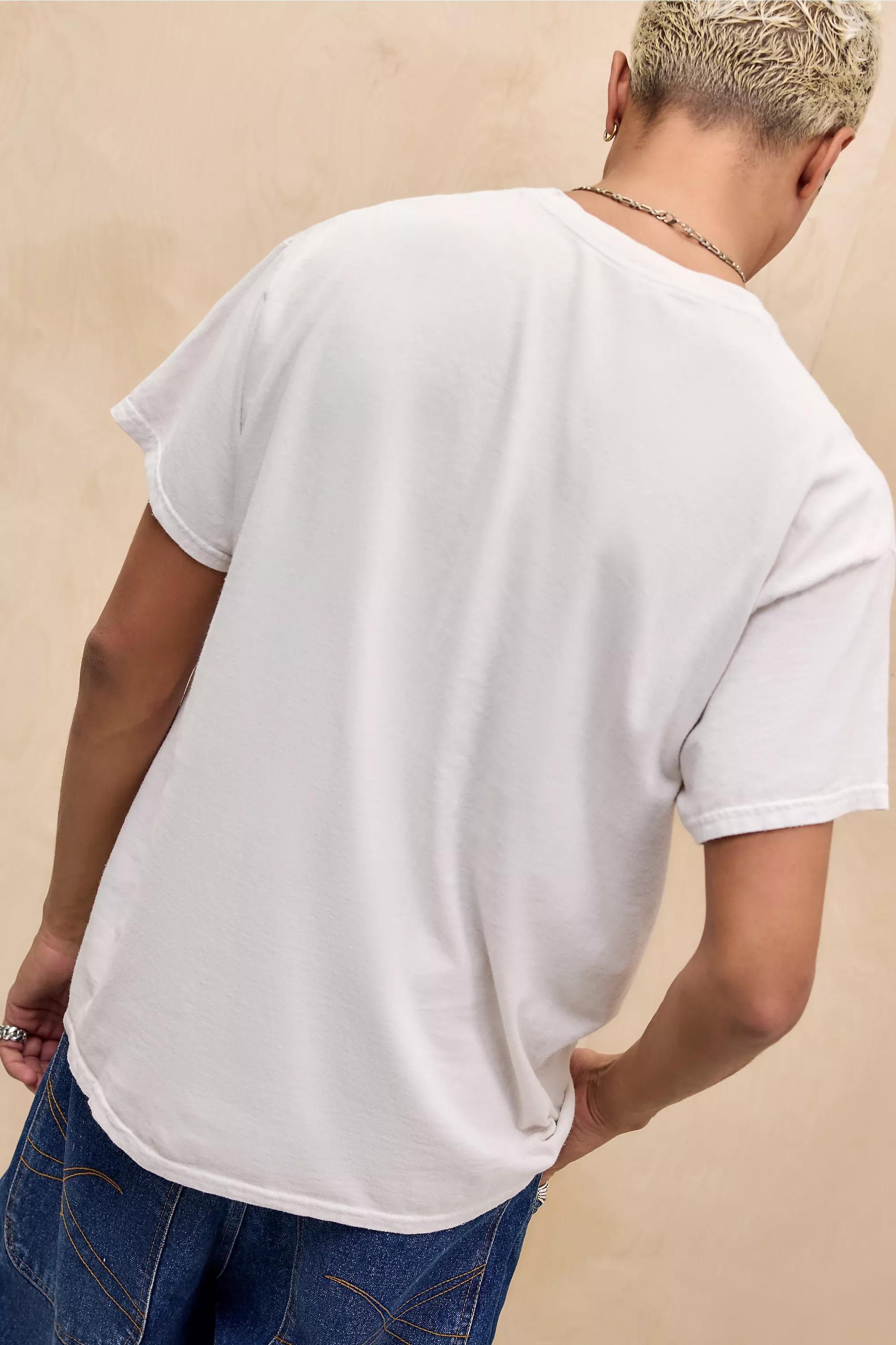 CREAM UO Ecru Snoopy Motorbike T-Shirt, CREME, large image number 3