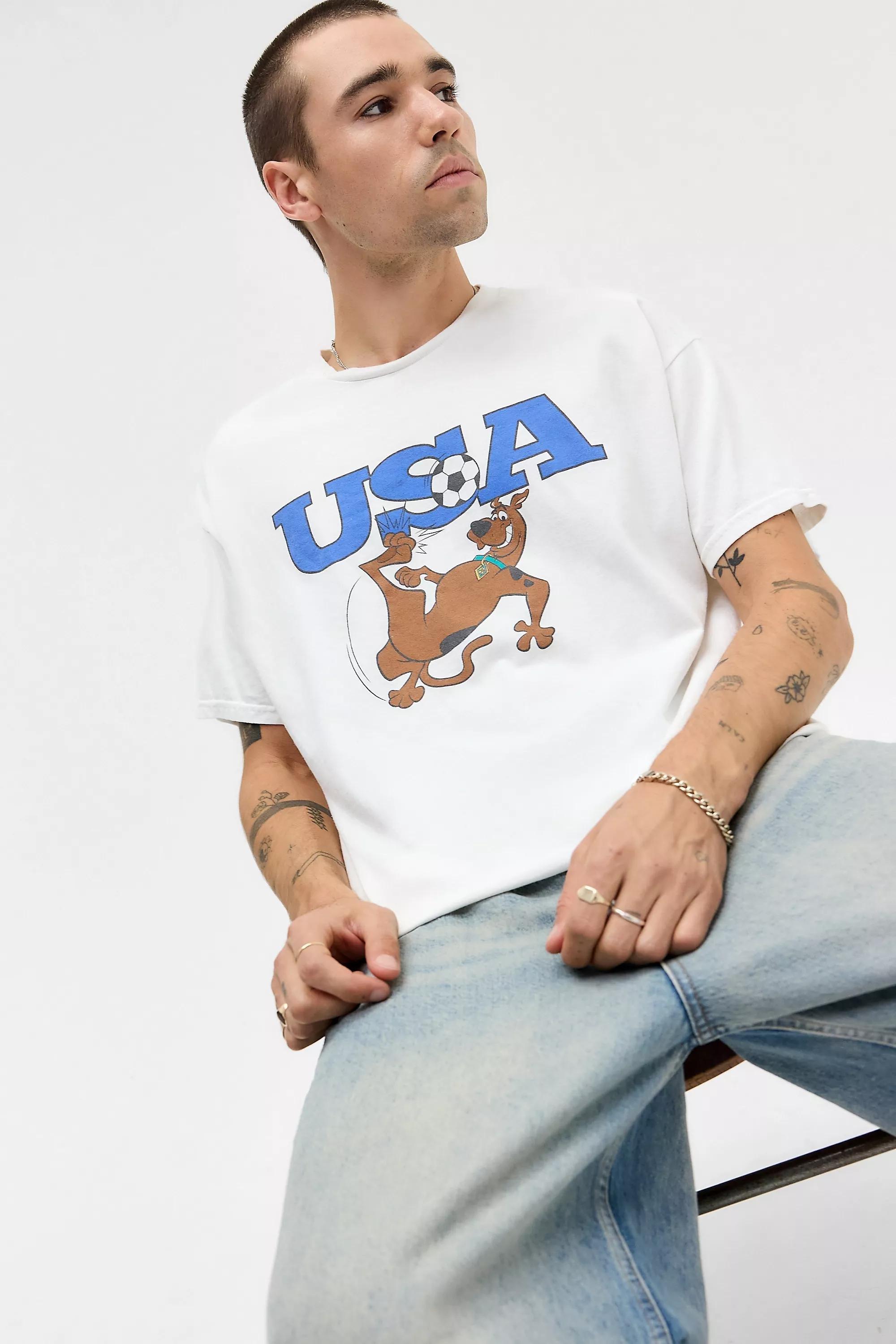 White Short Sleeve Printed T-Shirt, WHT, large image number 0