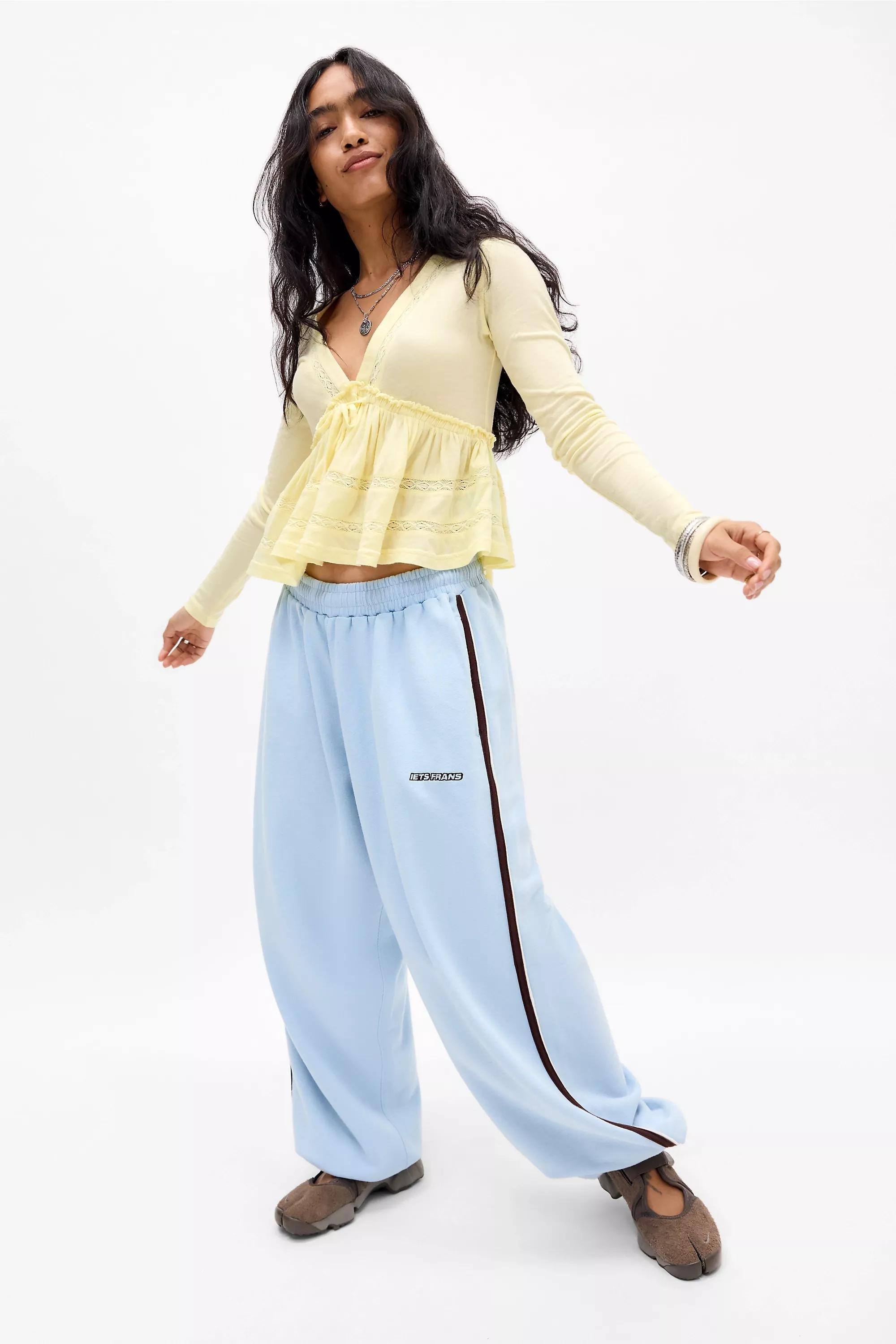 Yellow Kimchi Blue Babydoll Long Sleeve Top, YEL, large image number 1