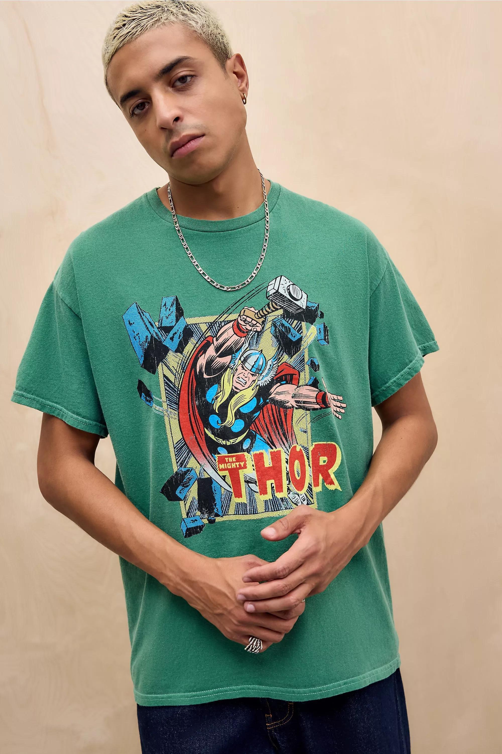 GREEN UO Green Thor T-Shirt, GRN, large image number 0