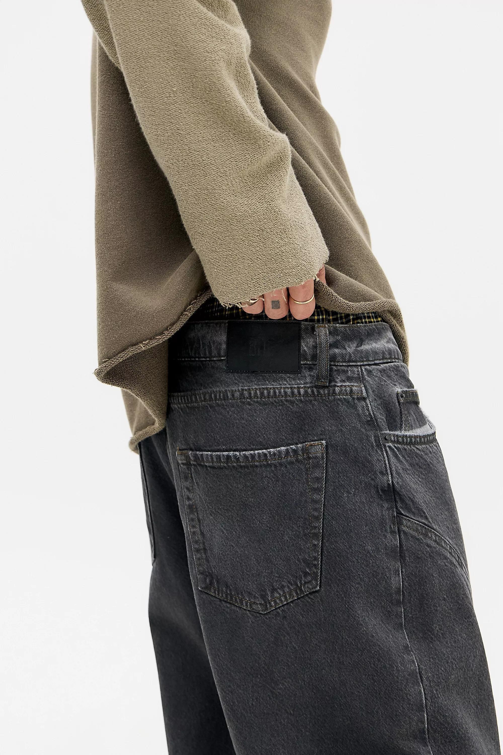 Black Bdg Jack Twist Seam Jeans, BLK, large image number 1