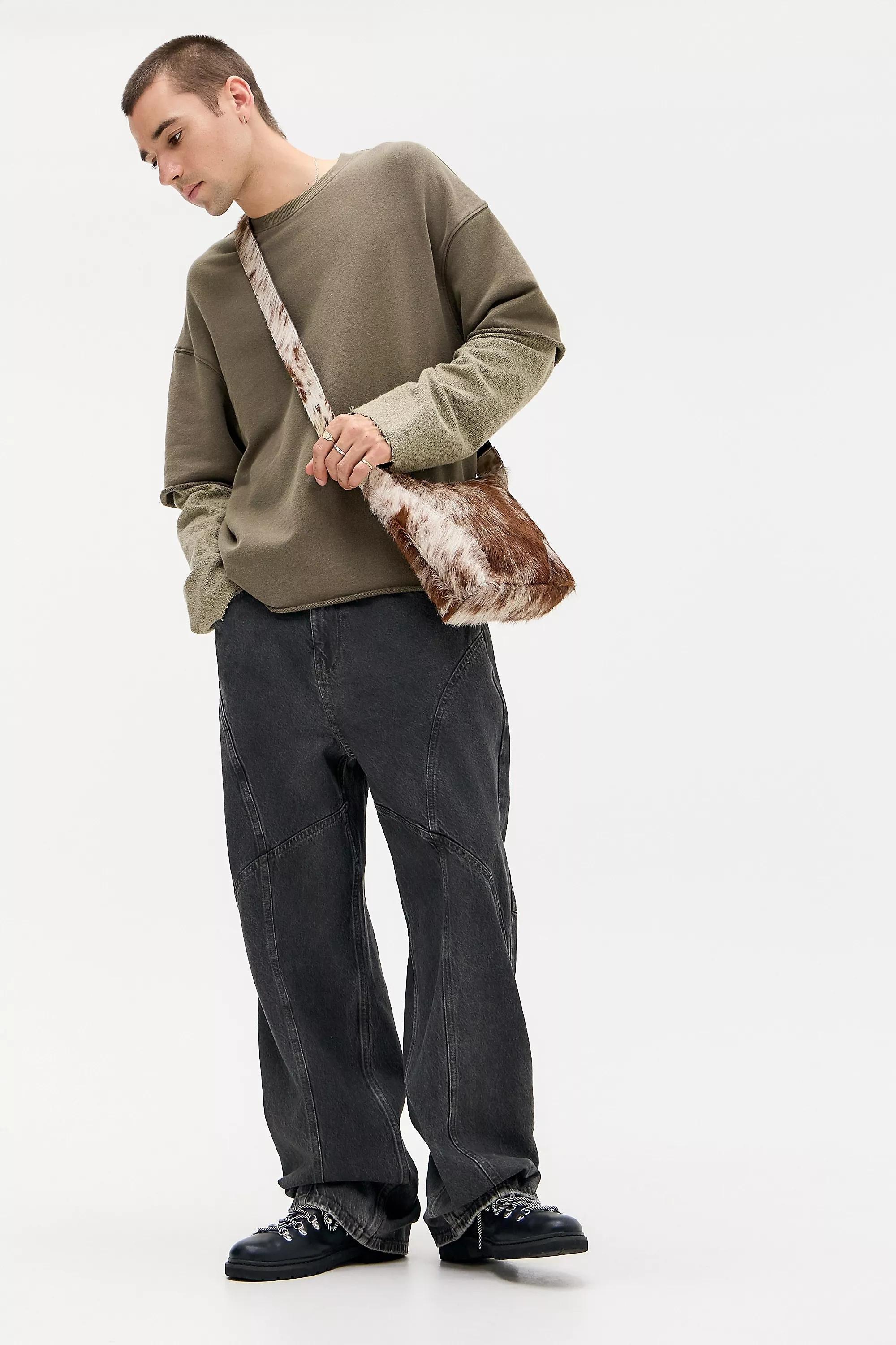 Black Bdg Jack Twist Seam Jeans, BLK, large image number 2