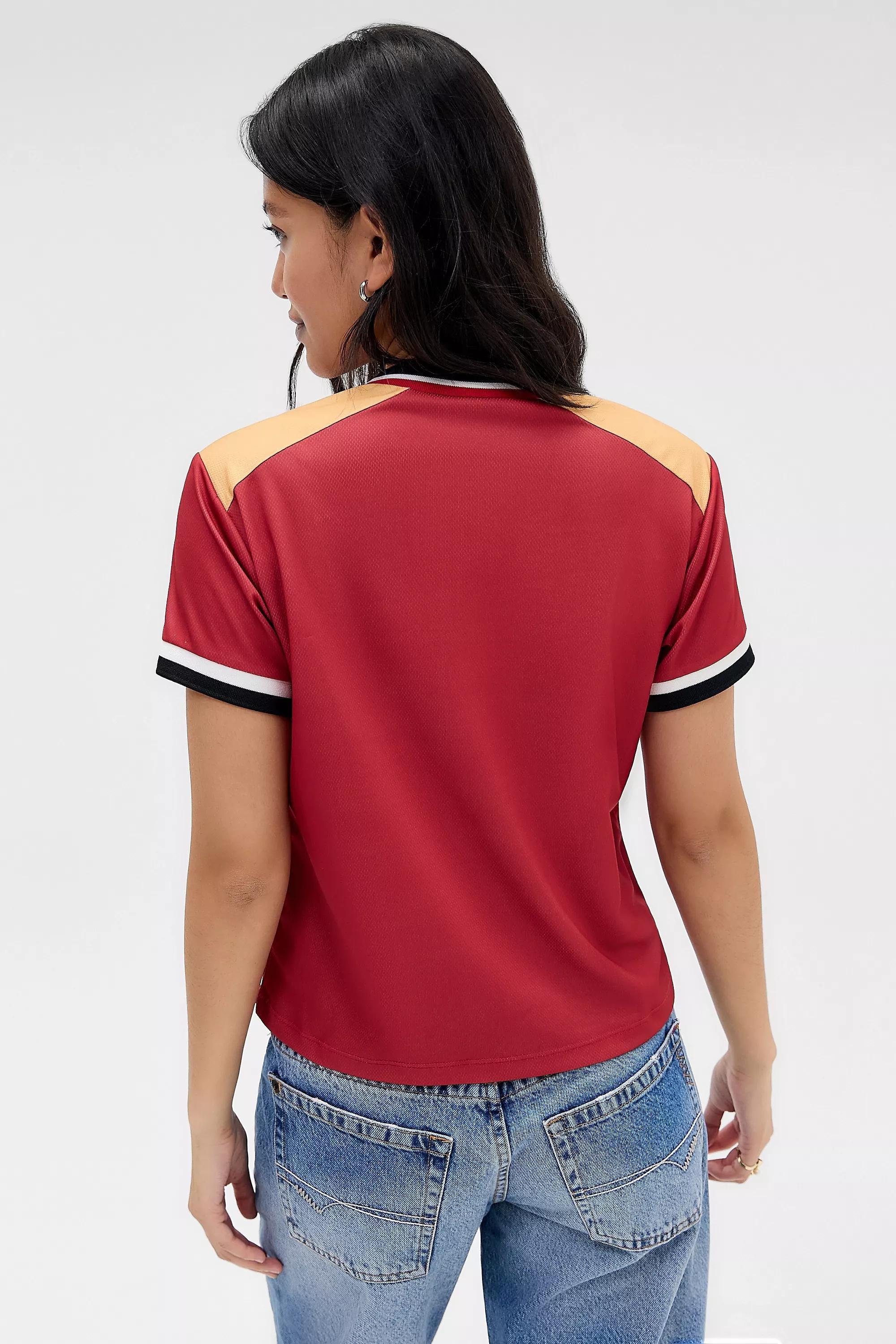 RED Campioni Red Short Sleeve Football T-Shirt, RED, large image number 3