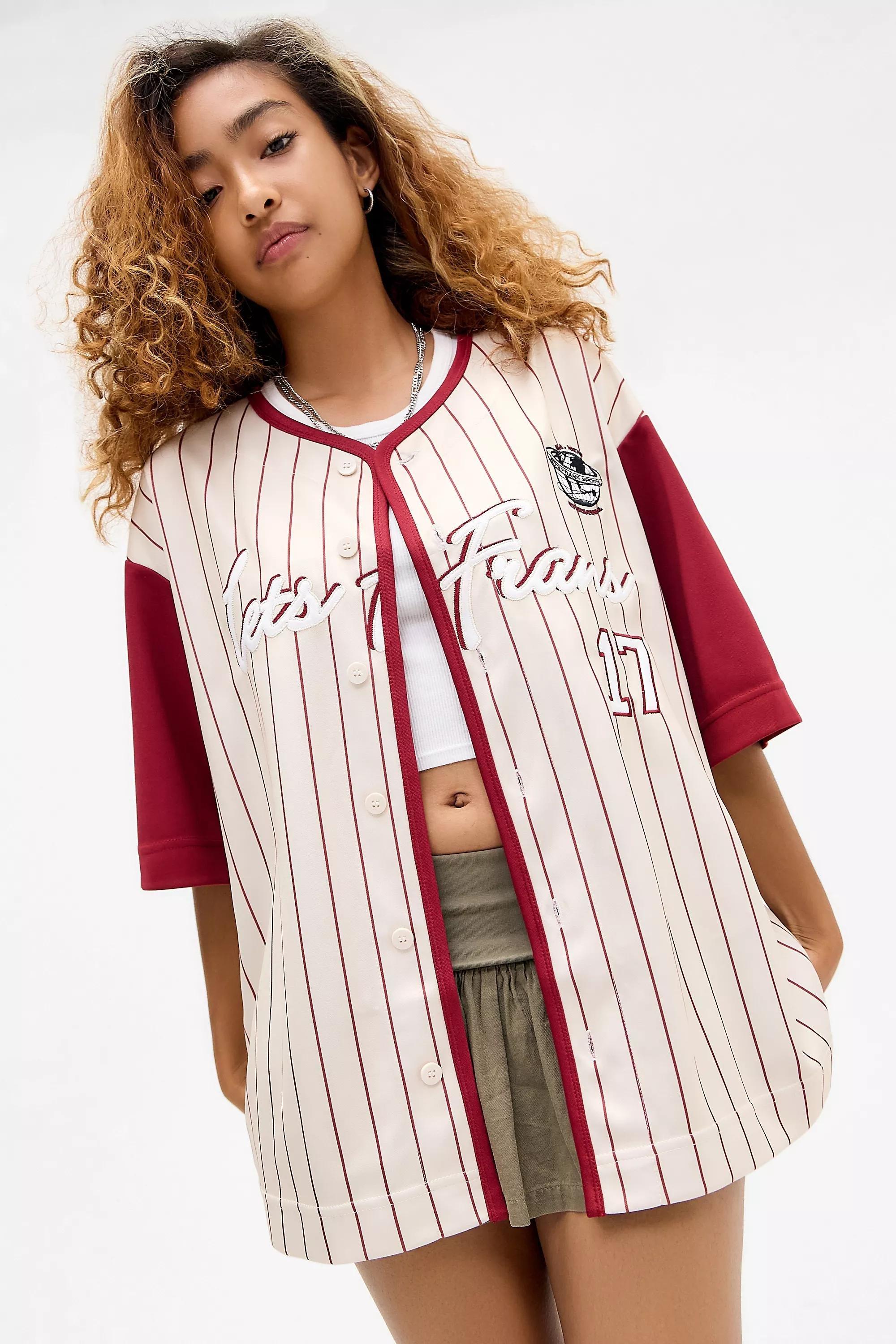 CREAM iets frans... Ecru Appliquأ&copy; Baseball Top, CREME, medium
