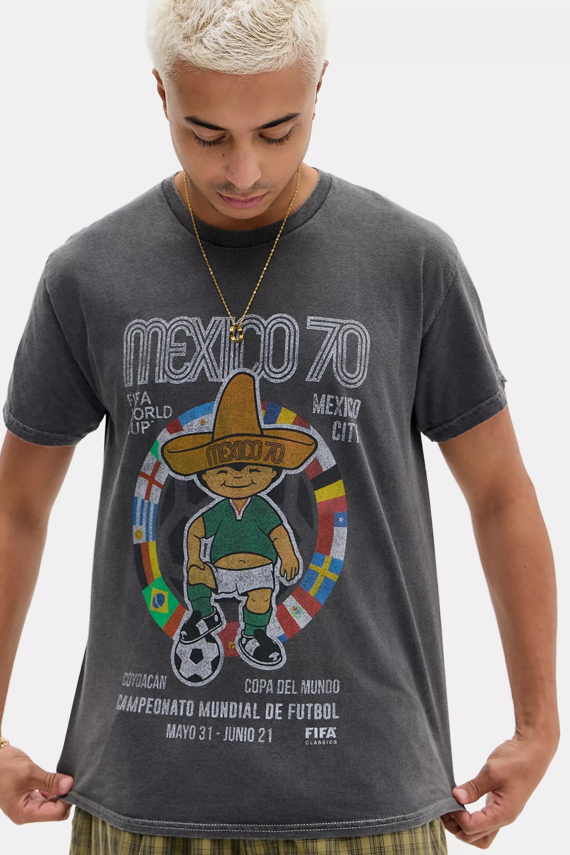 Black Uo Mexico Football T-Shirt, BLK, large image number 0