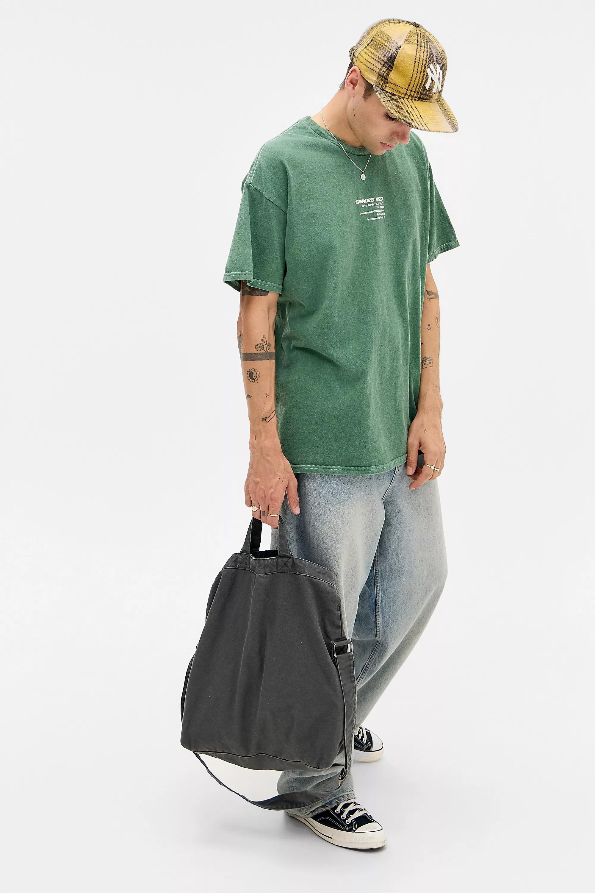 GREEN UO Green Blueprints T-Shirt, GRN, large image number 3