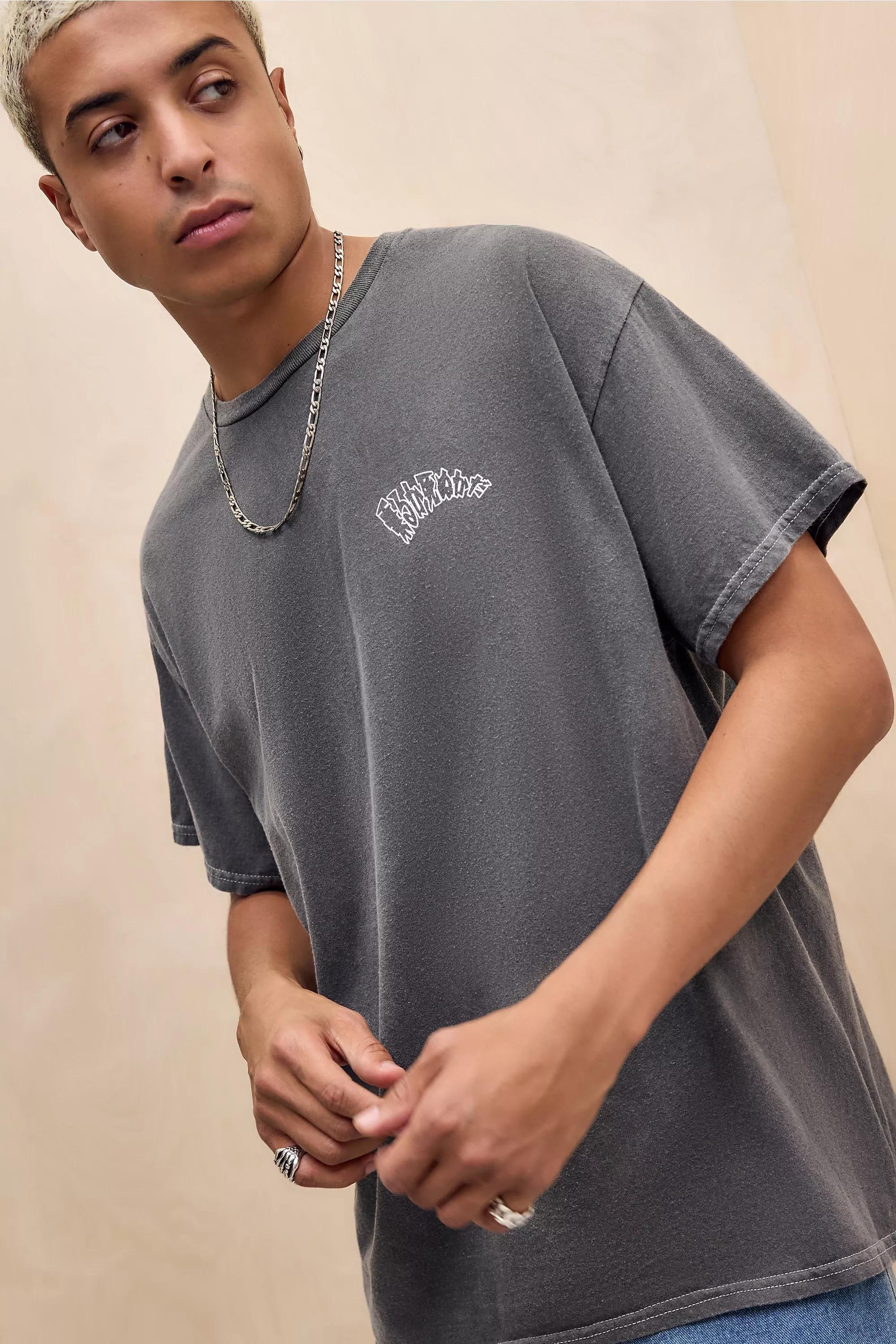 Black Uo Anime Motorbike T-Shirt, BLK, large image number 1