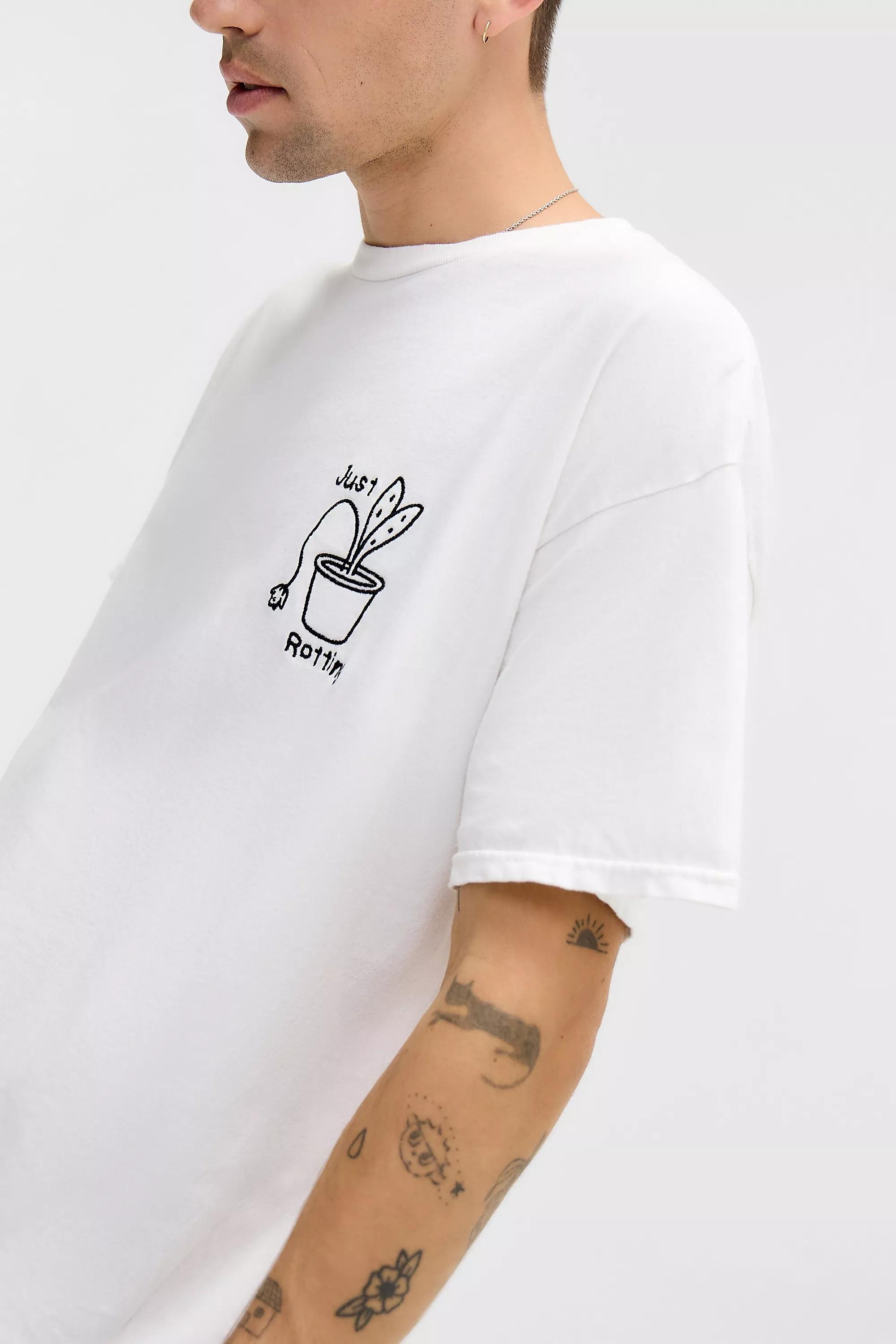 White Uo Printed T-Shirt, WHT, large image number 2