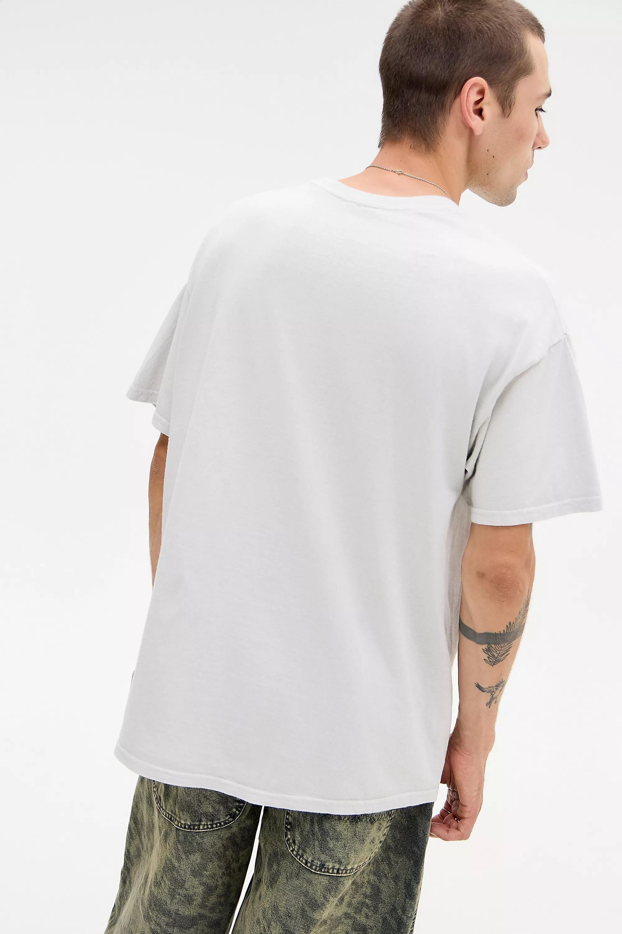 White Uo Printed T-Shirt, CREME, large image number 3