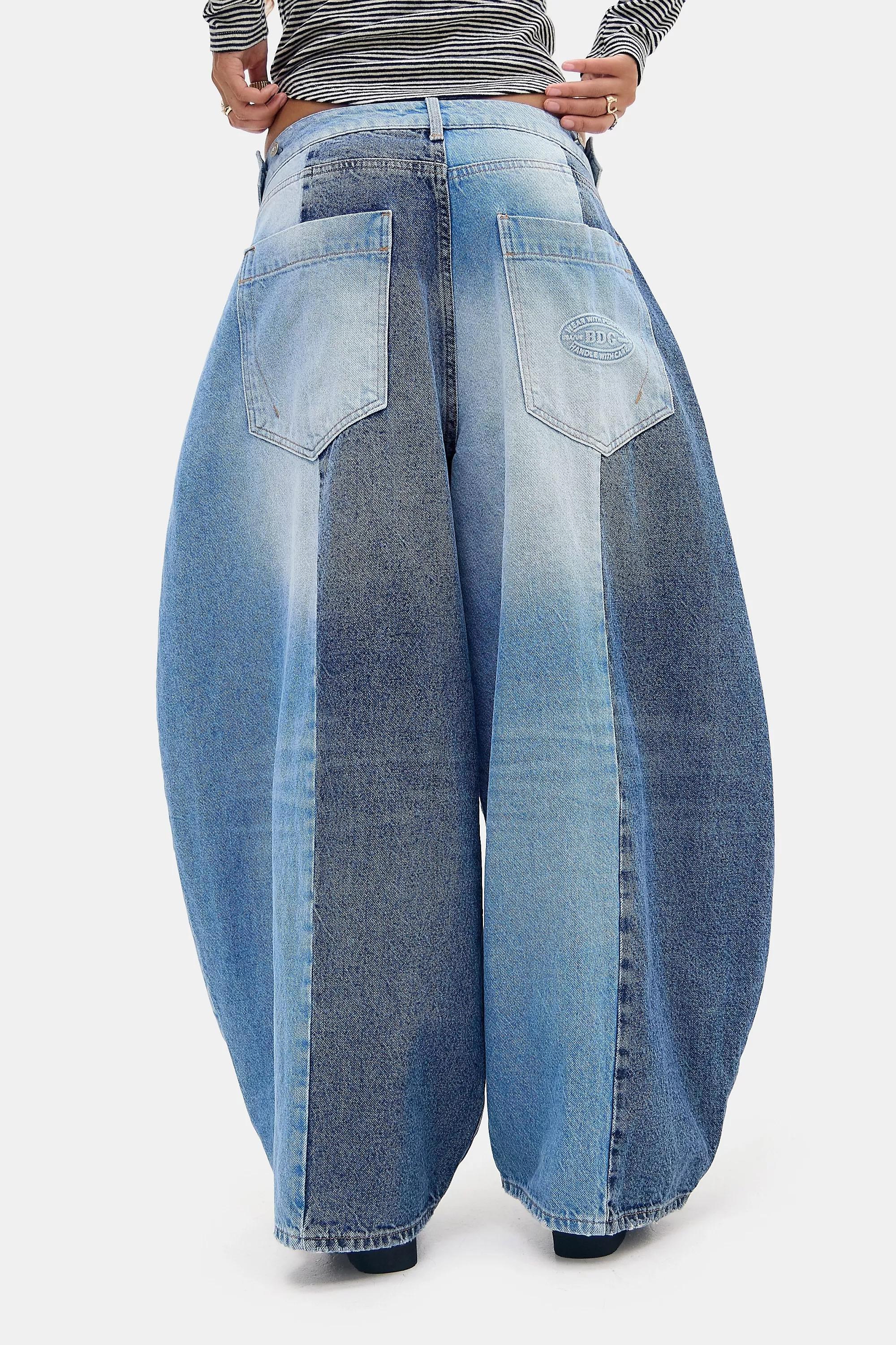 Blue Bdg Cocoon Spliced Jeans, VINTAGE DENIM MEDIUM, large image number 2