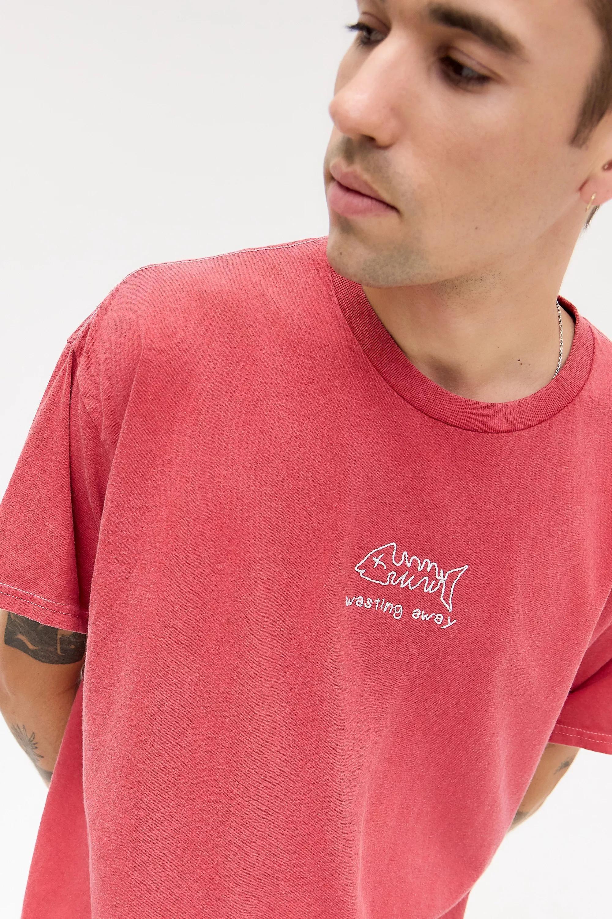 Red Uo Printed T-Shirt, RED, large image number 1