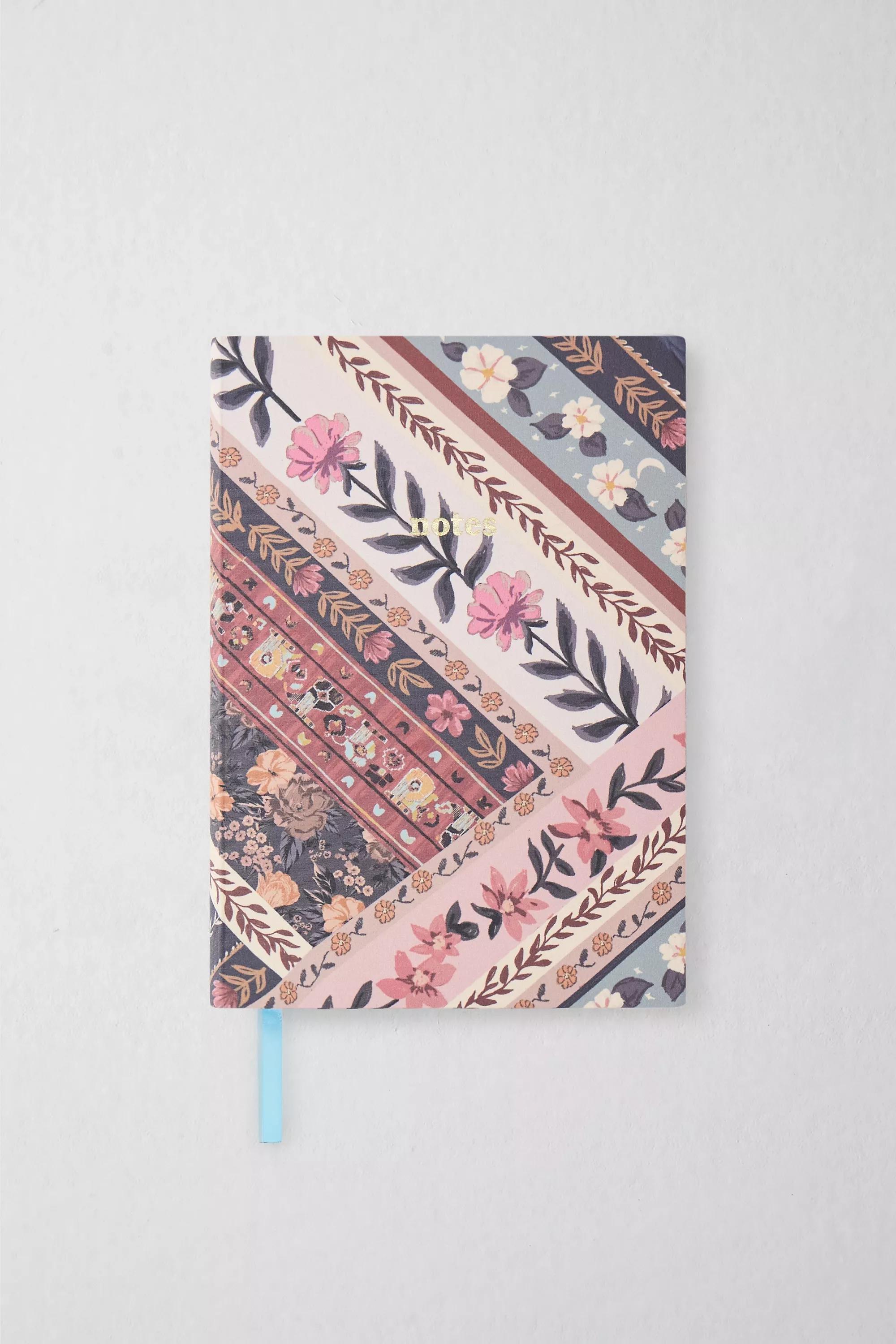 Multicolour Boho Patchwork Notebook, ASSORT, large image number 0