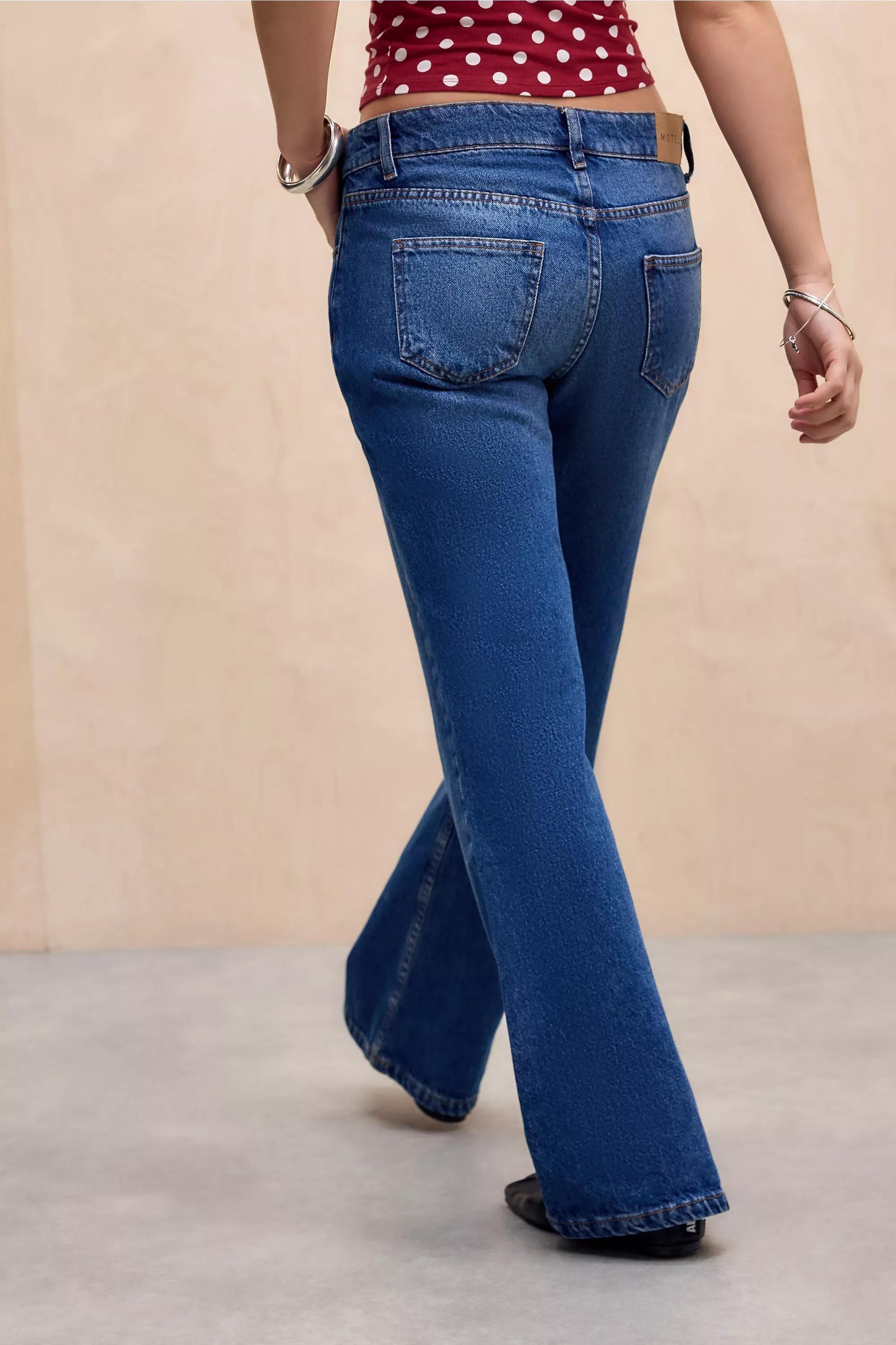 Blue Motel Low Rise Rigid Flared Jeans, DENIM MEDIUM BLUE, large image number 3